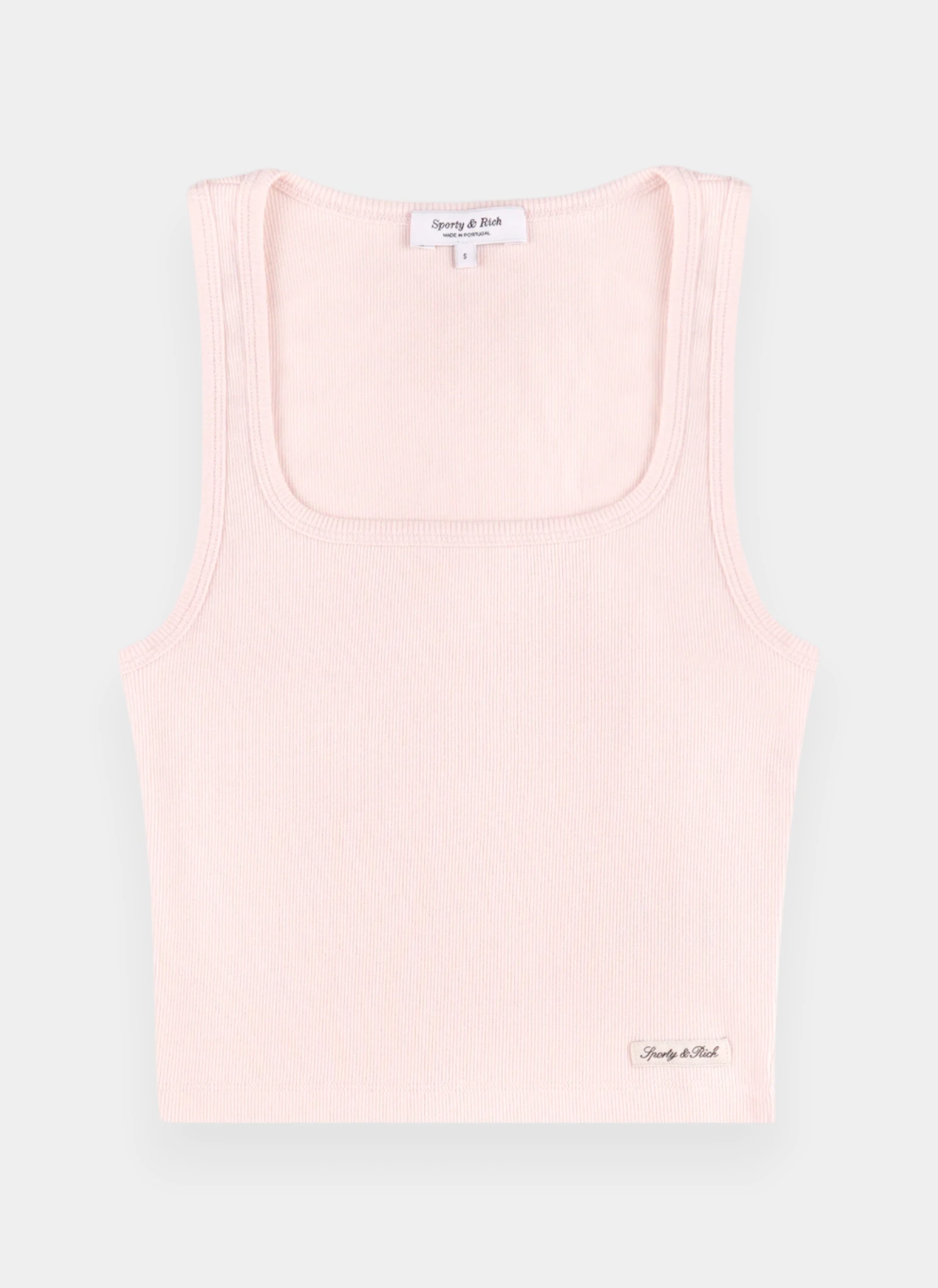 Майка Signature Logo Ribbed Baby Tank Clear Pink/Black