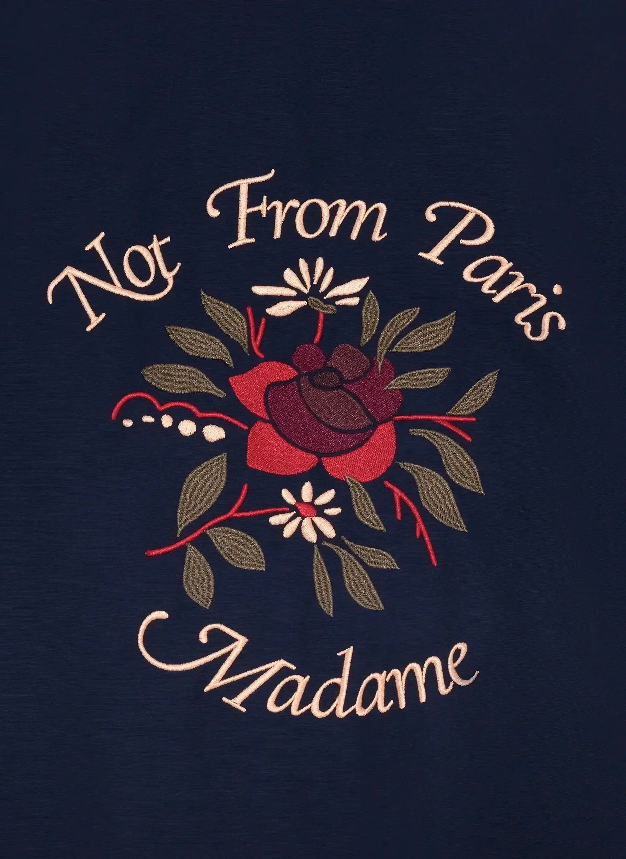 Бомбер Slogan Rose Navy