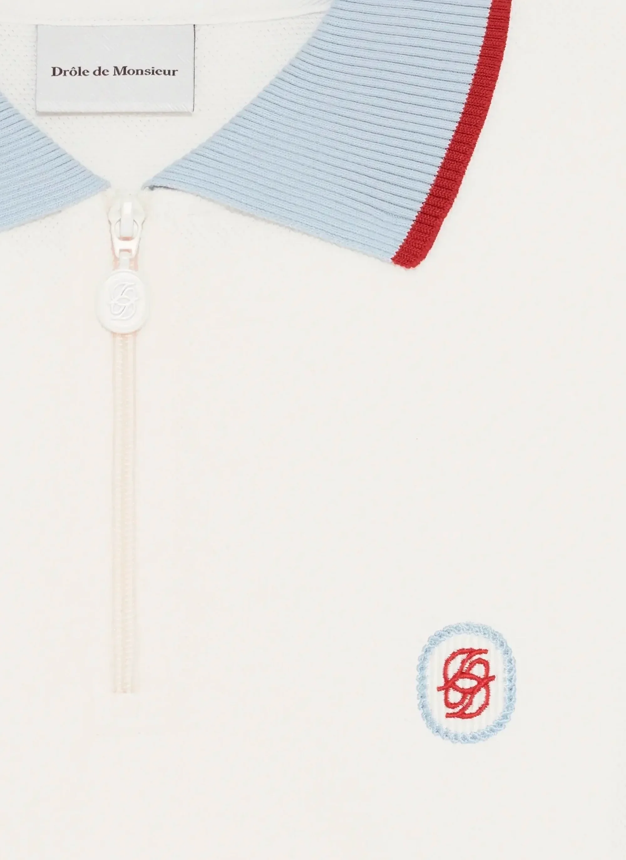 Поло D Miroir Color Block Off White