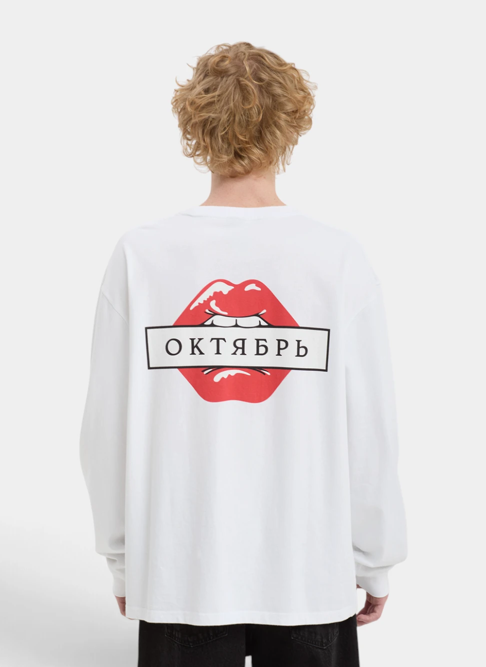 Лонгслив Lips LS Tee White