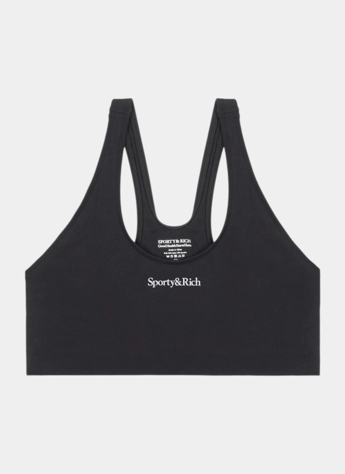 Топ Serif Logo Sports Bra Carbon