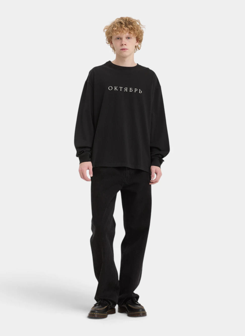 Лонгслив OG Logo LS Tee Black
