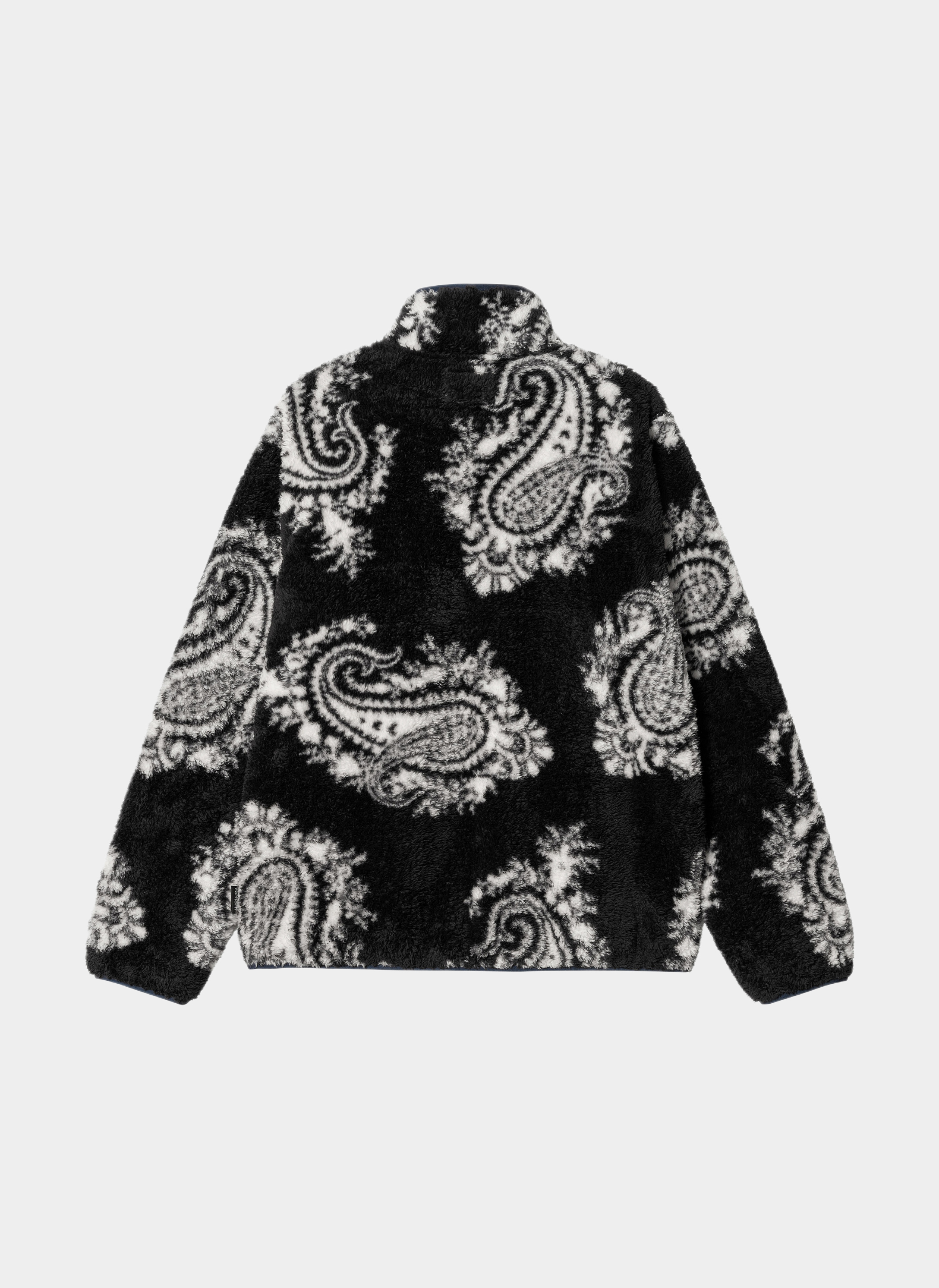 Куртка ‘Jebson Sweat Jacket’ Paisley Big Print, Black / Squid Куртка ‘Jebson Sweat Jacket’ Paisley Big Print, Black / Squid