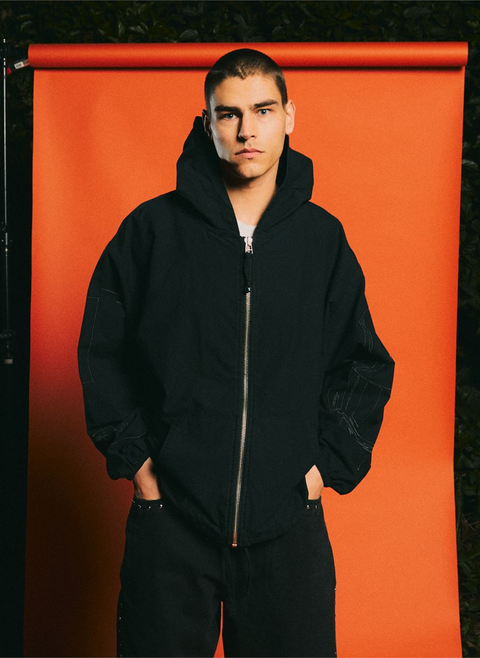 Худи на молнии Pleasures x Daft Punk Digital Zip Poncho Hoodie Black