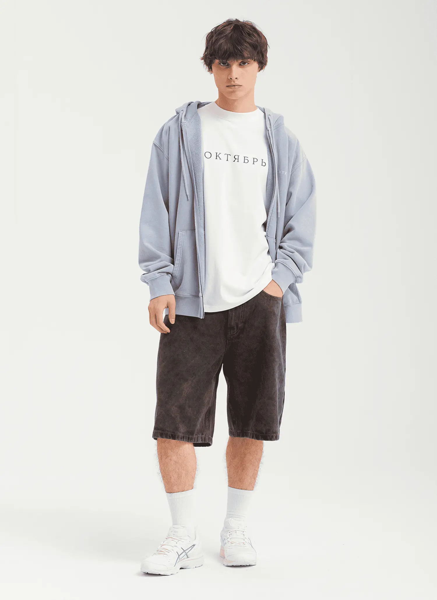 Шорты Og Logo Baggy Denim Shorts BLACK STONE WASHED