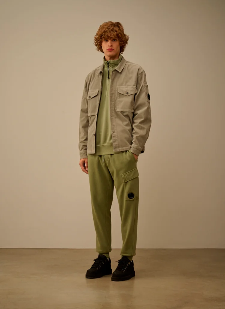 Свитшот Brushed and Emerized Diagonal Fleece Half Zip Sweatshirt Seagrass 