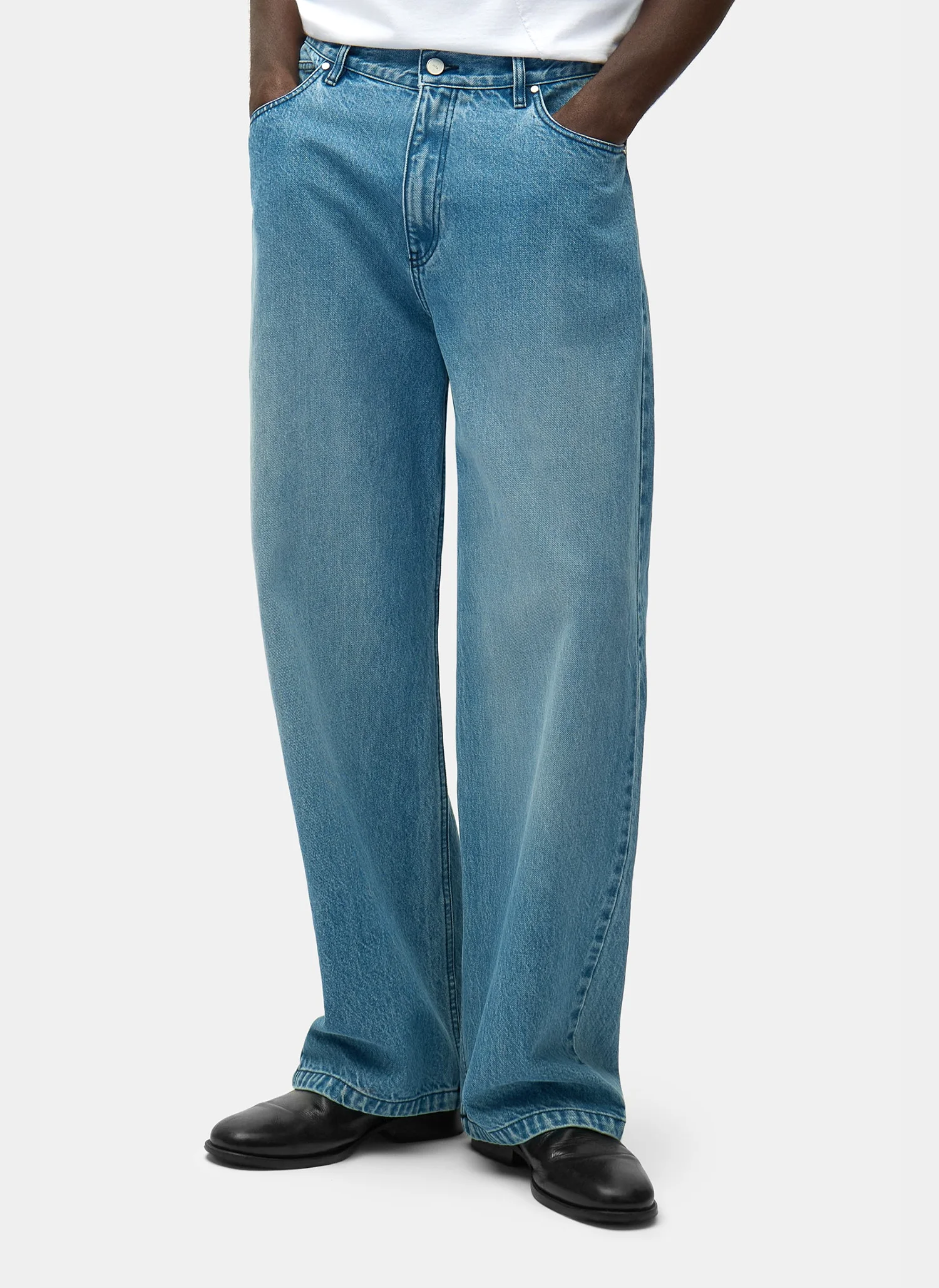 Джинсы Circle Logo Pocket Pants Blue