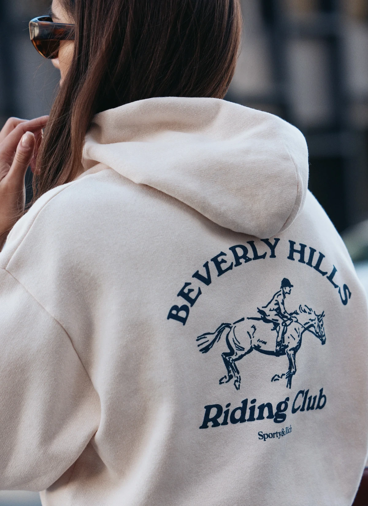 Худи на молнии женское BH Riding Club Soft Cropped Zip Hoodie Cream