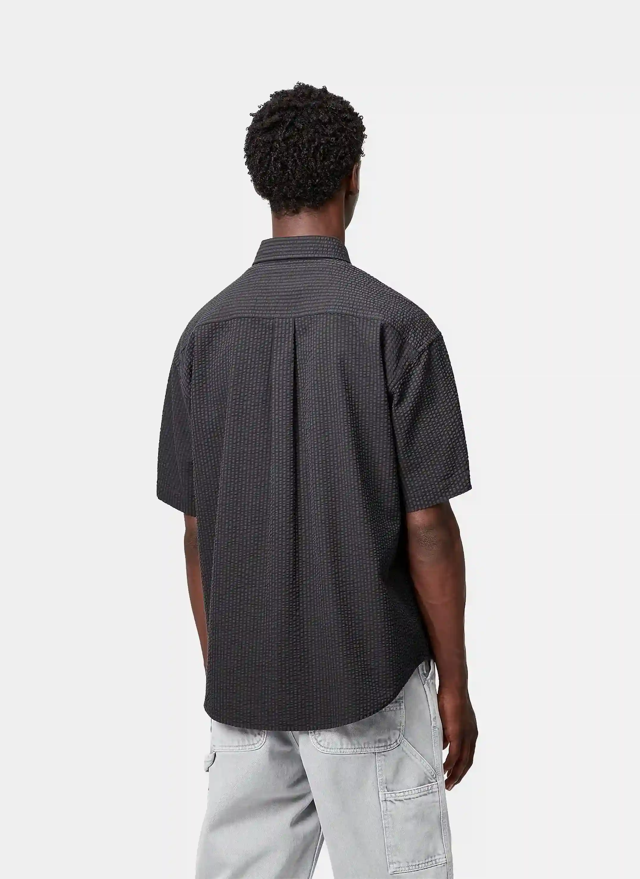 Рубашка S/S Toland Shirt Toland Stripe, Black