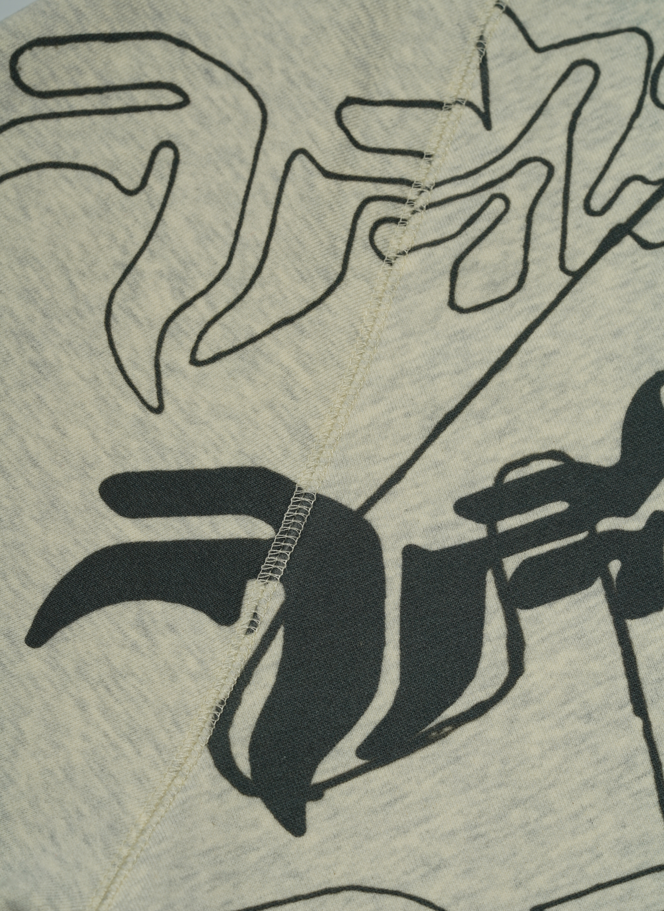 Свитшот .Solutions + NUMBER 3 A—Sketch Sweatshirt Old Grey