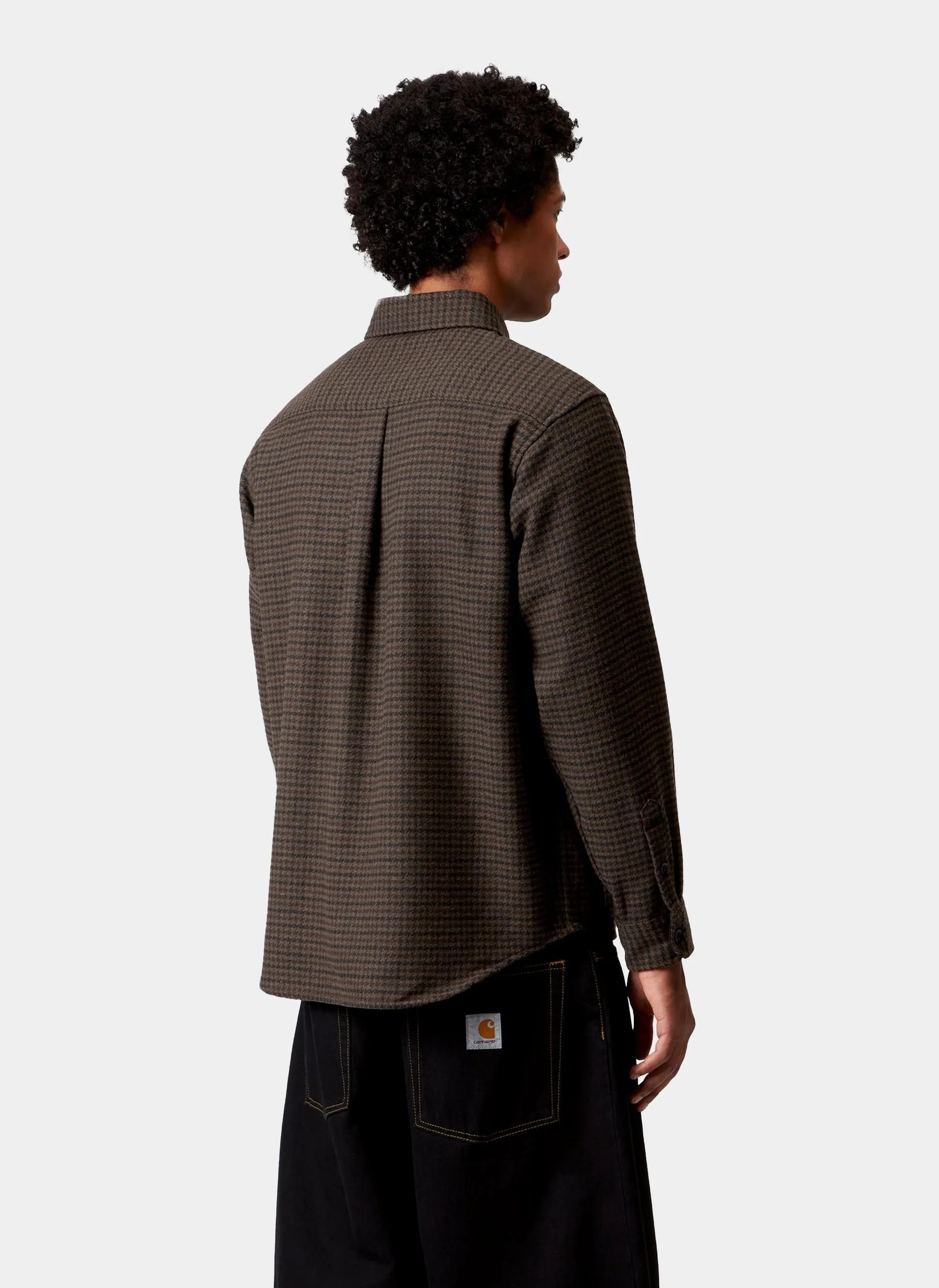 Рубашка L/S Lewis Shirt Lowis Houndstooth, Vitola Heather