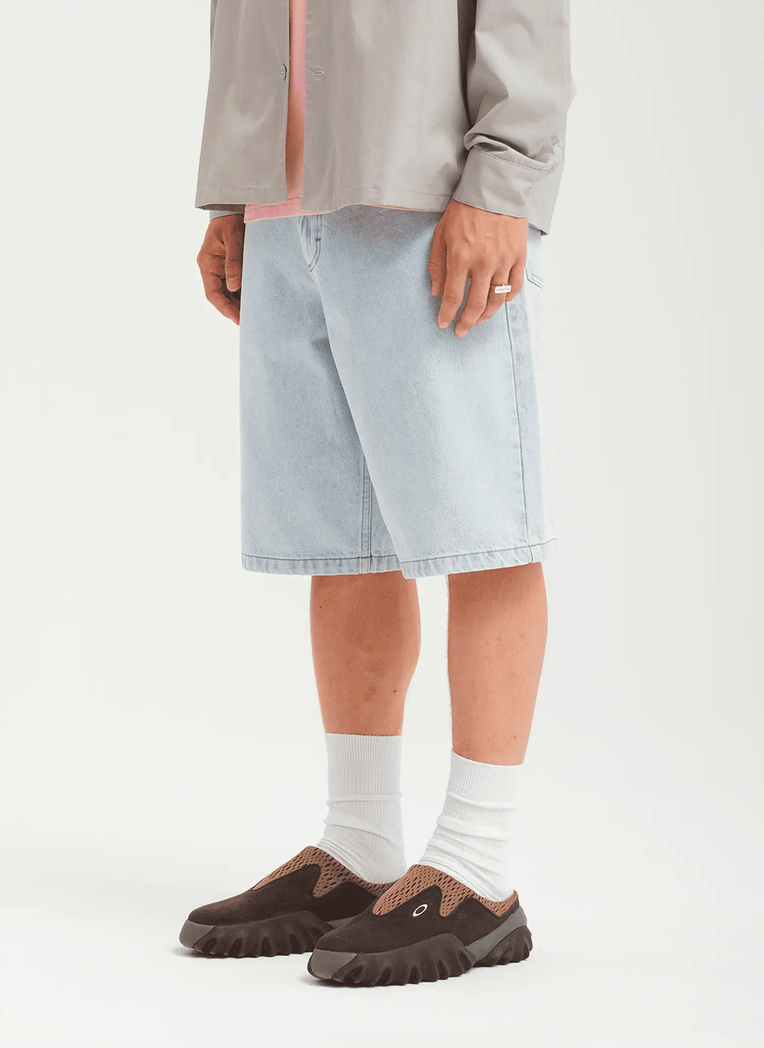 Шорты Og Logo Baggy Denim Shorts BLUE HEAVY STONE BLEACHED