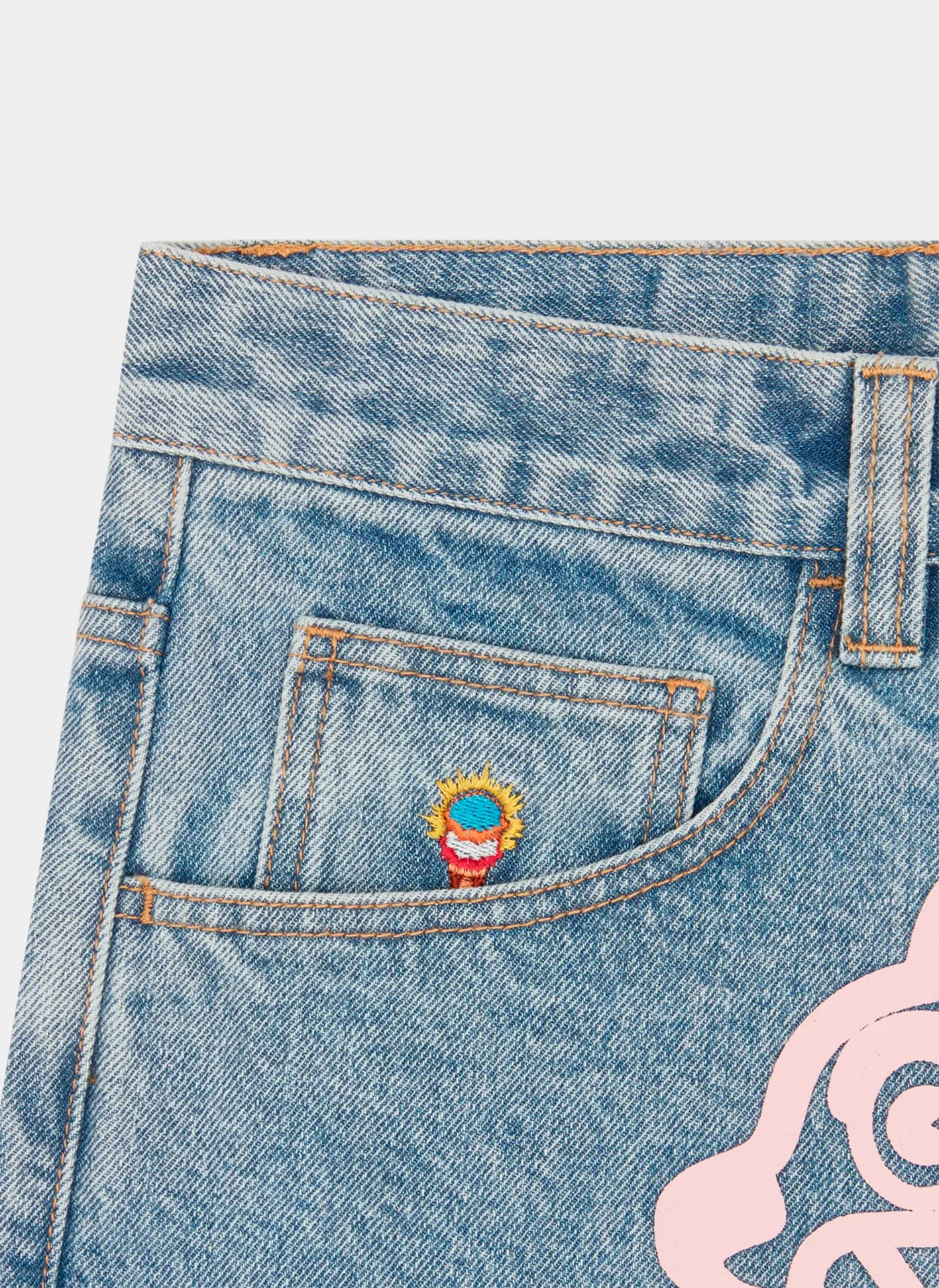 Джинсы Running Dog Triple Scoop Denim Pants Heavy Wash Blue