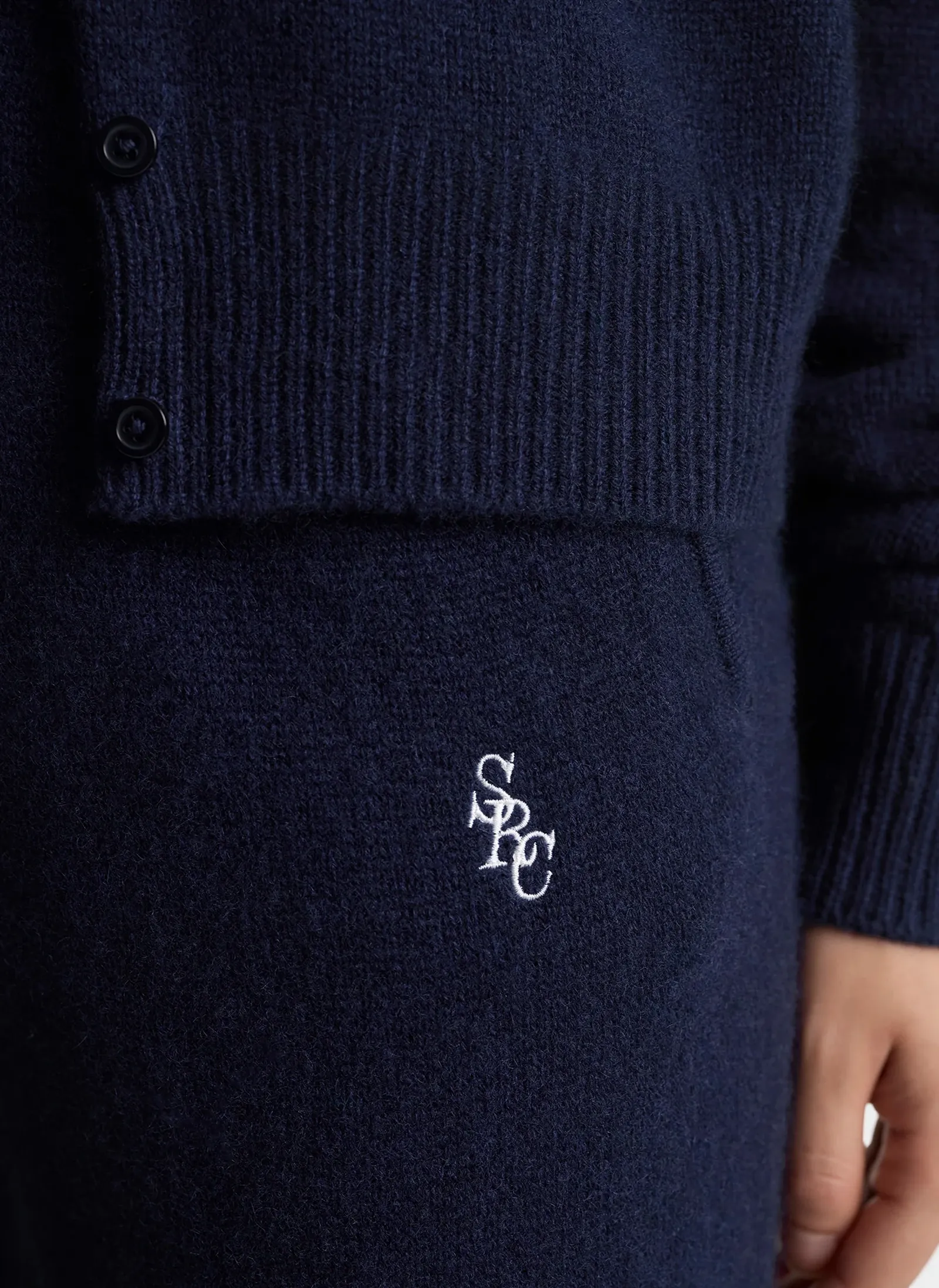 Брюки SRC Cashmere Trousers Dark Navy