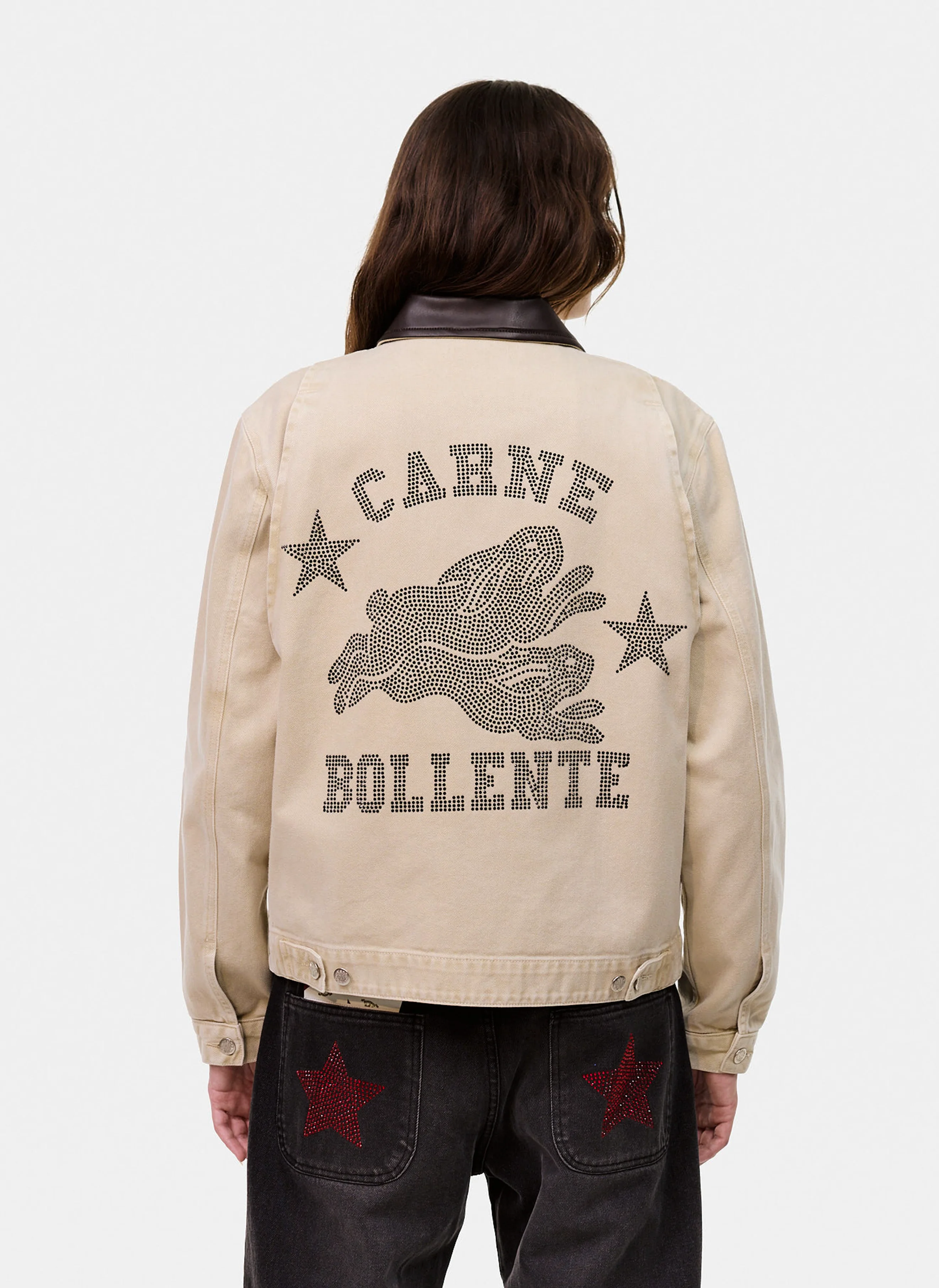 Бомбер Moto Rabbit Rides Again Jacket Off-Brown