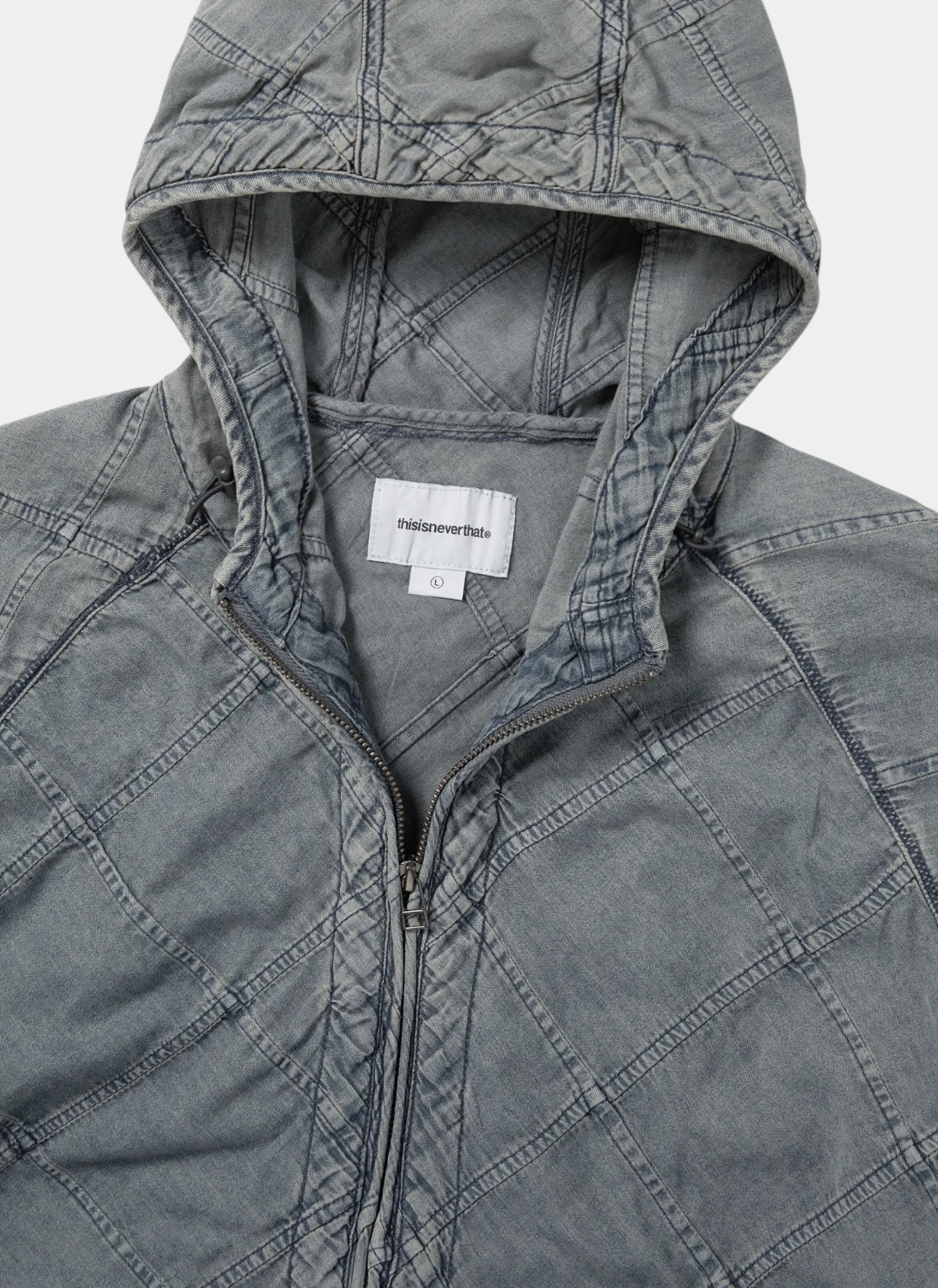Куртка Patchwork Denim Windbreaker Blue Grey