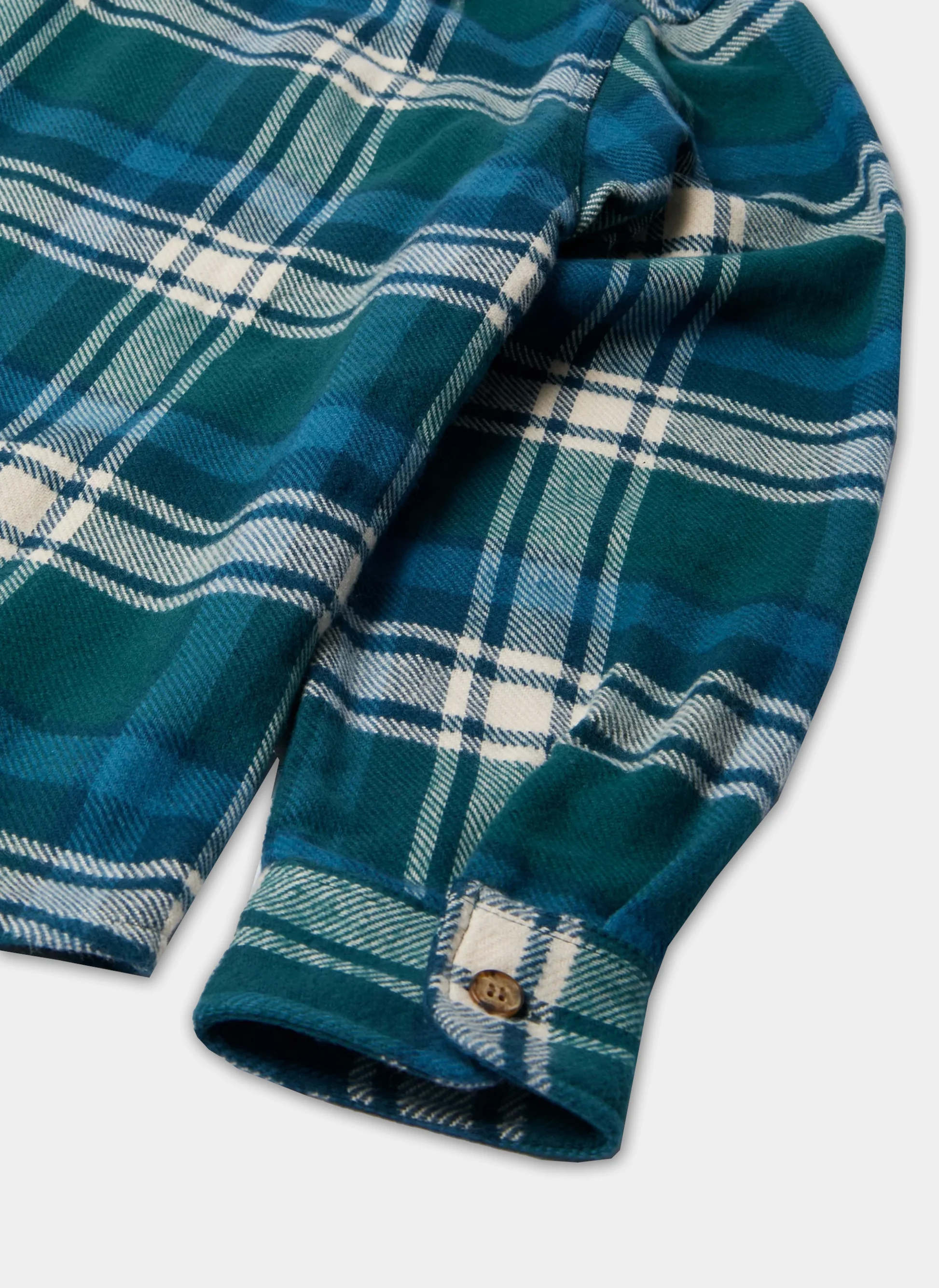 Овершот Crow Flanel Shirt Pine Green