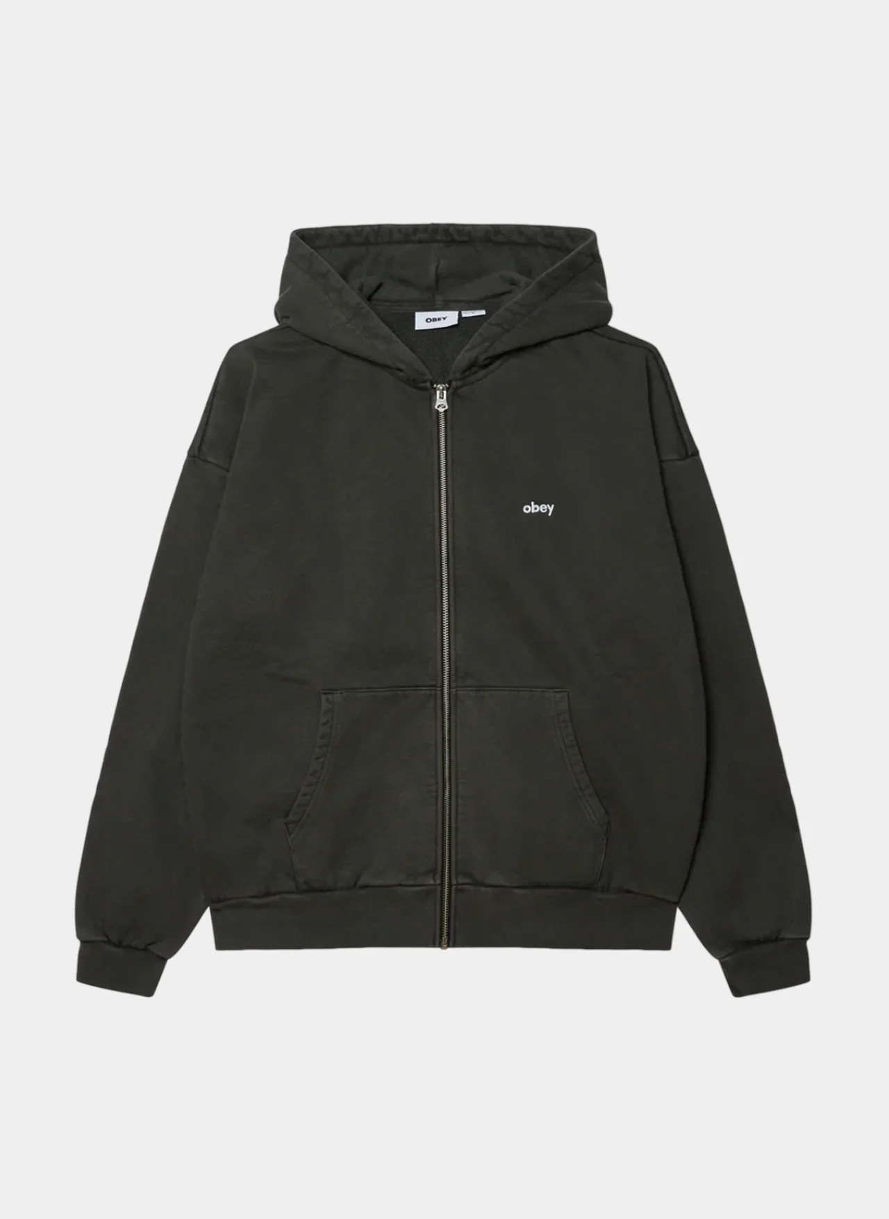 Худи на молнии Lowercase Pigment Zip Hood Pigment Pirate Black