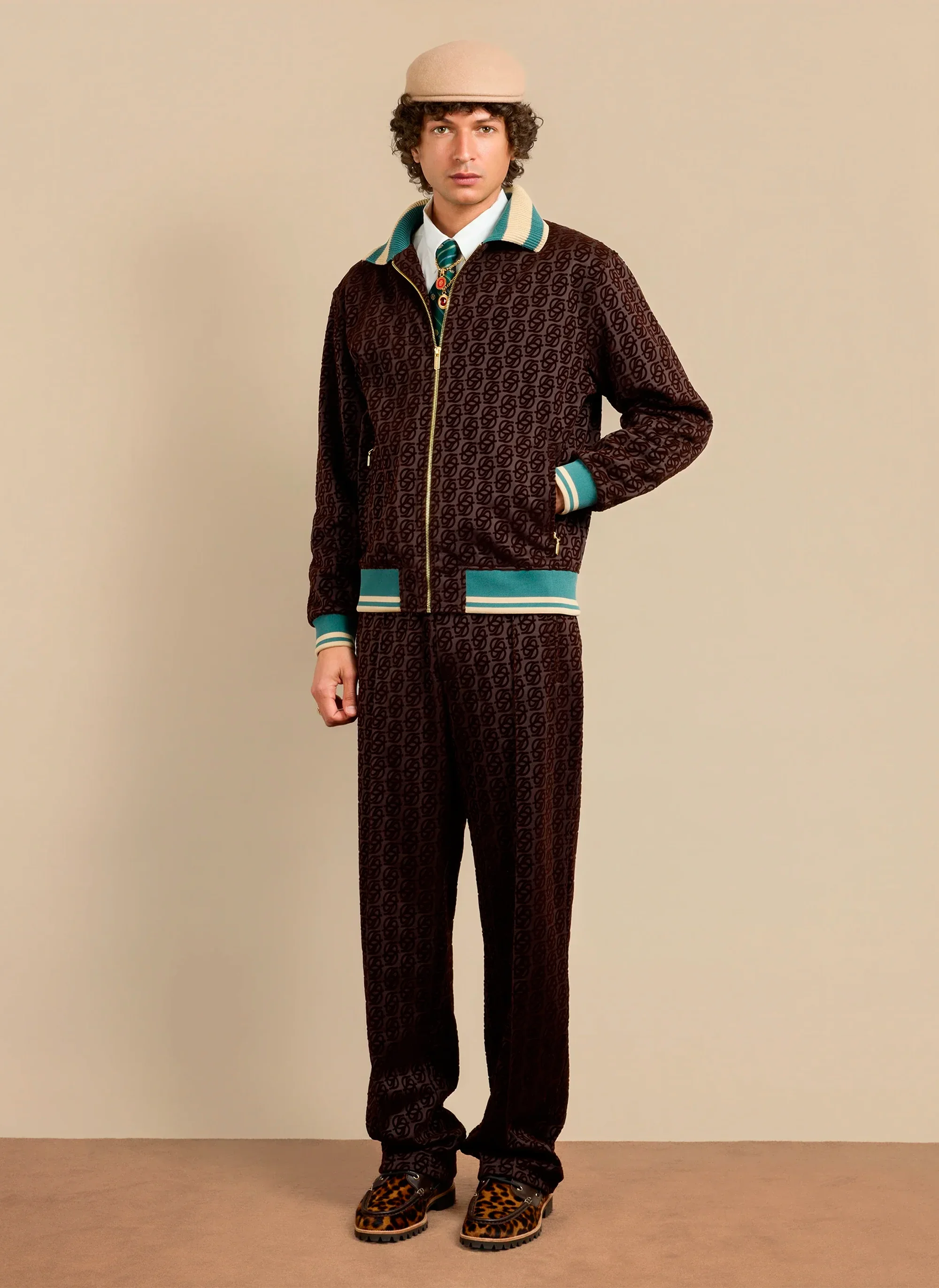 Олимпийка La Track Jacket Monogramme Dark Brown