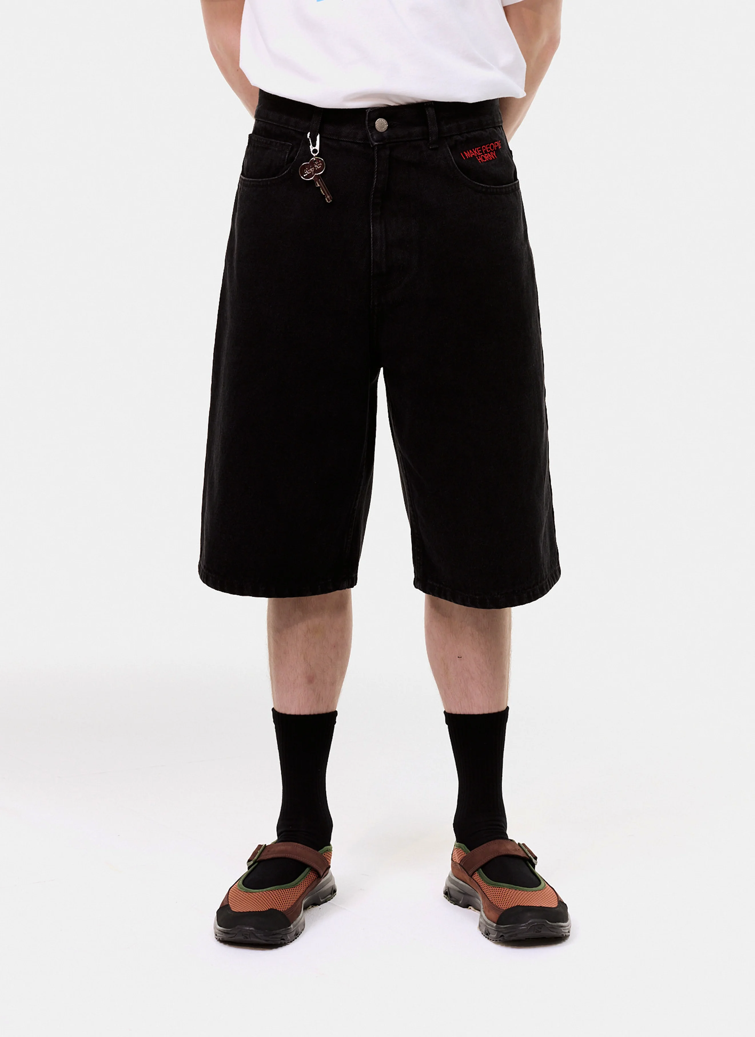 Шорты Heart On, Hard On Shorts Off-Black