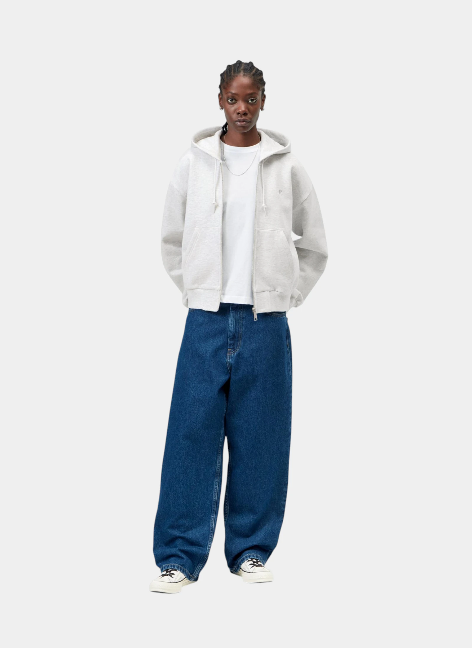 Худи на молнии женское W' Hooded Casey Jacket Ash Heather / Silver