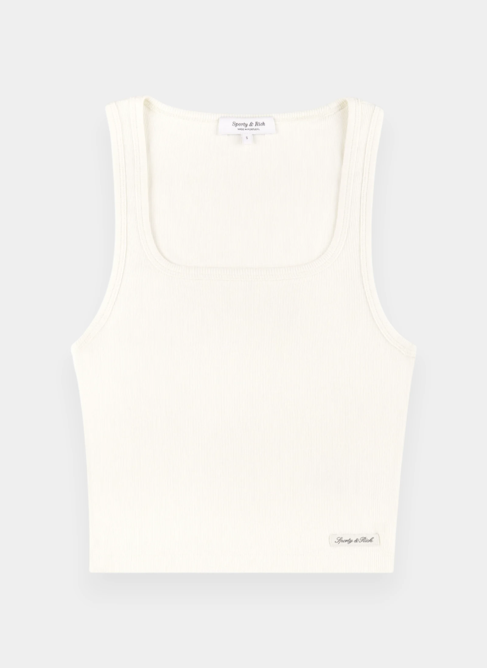 Майка Signature Logo Ribbed Baby Tank Ecru/Black