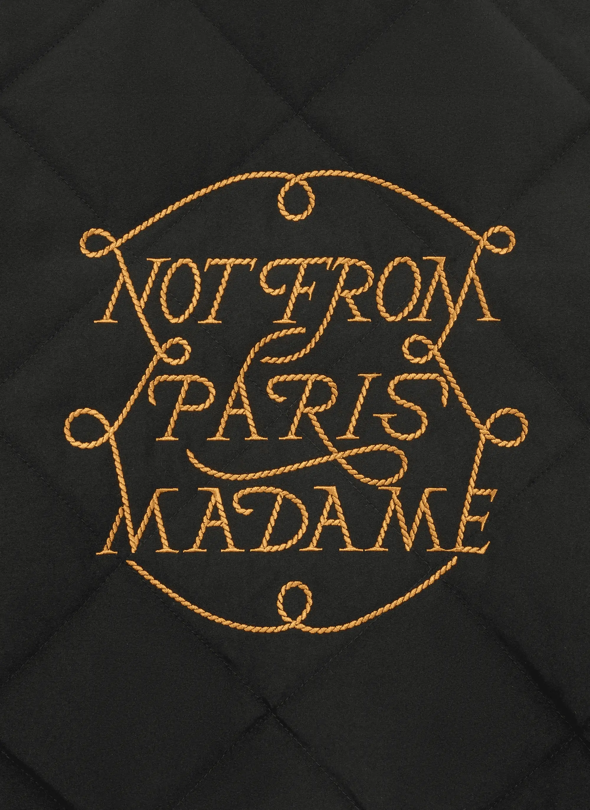 Бомбер  La Veste Slogan Tresses Black