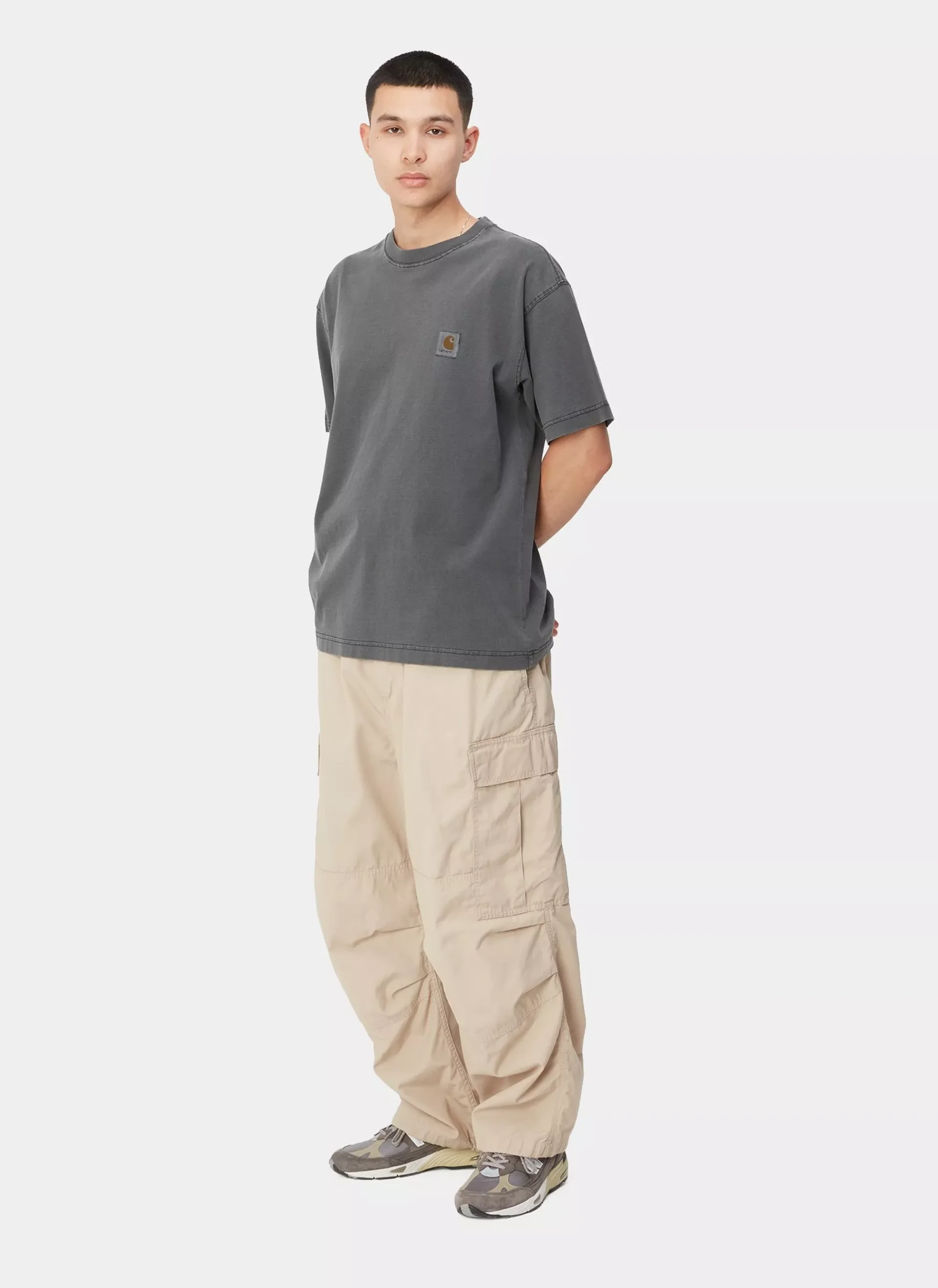 Футболка S/S Nelson T-Shirt Black (Garment Dyed)