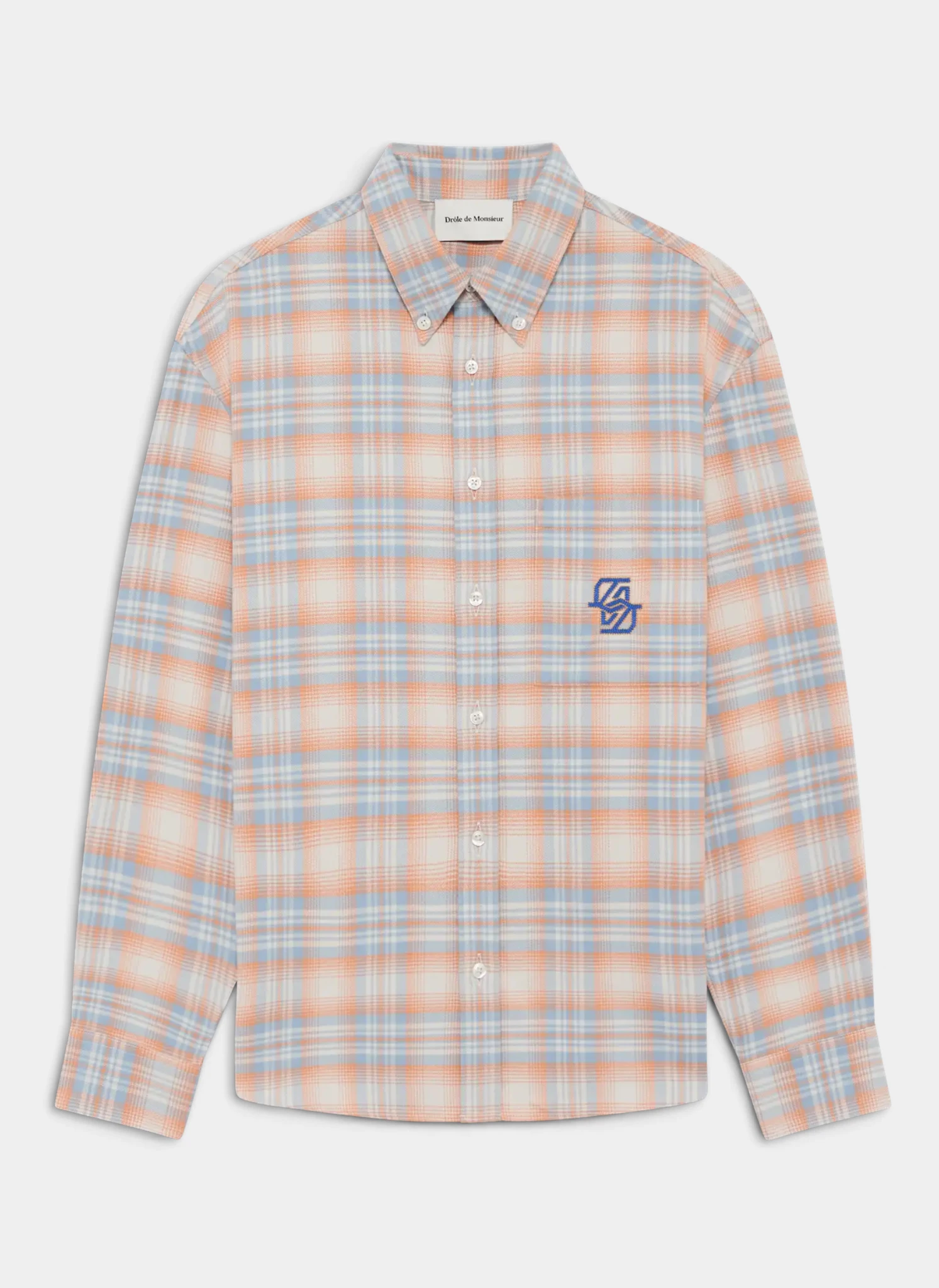 Рубашка Boxy Flanel Checked Shirt  Orange