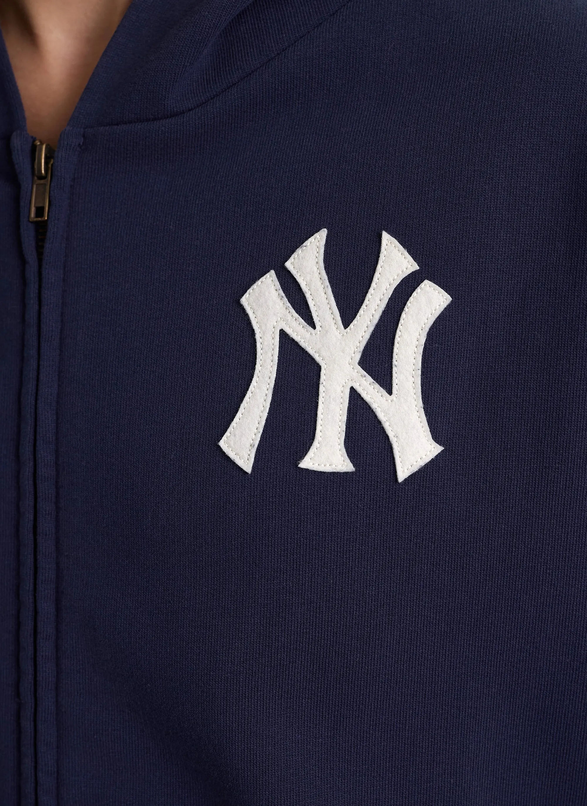 Худи на молнии Heritage Yankees Serif Zip Hoodie Dark Navy