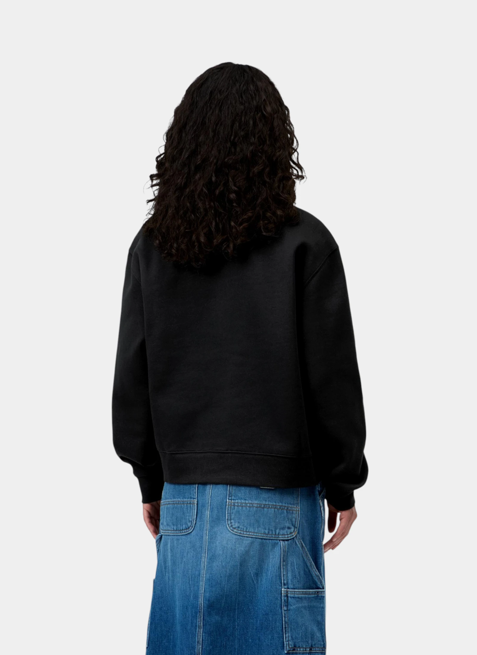 Свитшот женский W' Small Heart Patch Sweat Black / Black