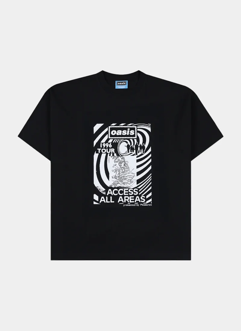 Футболка Pleasures х Oasis All Access T-Shirt Black
