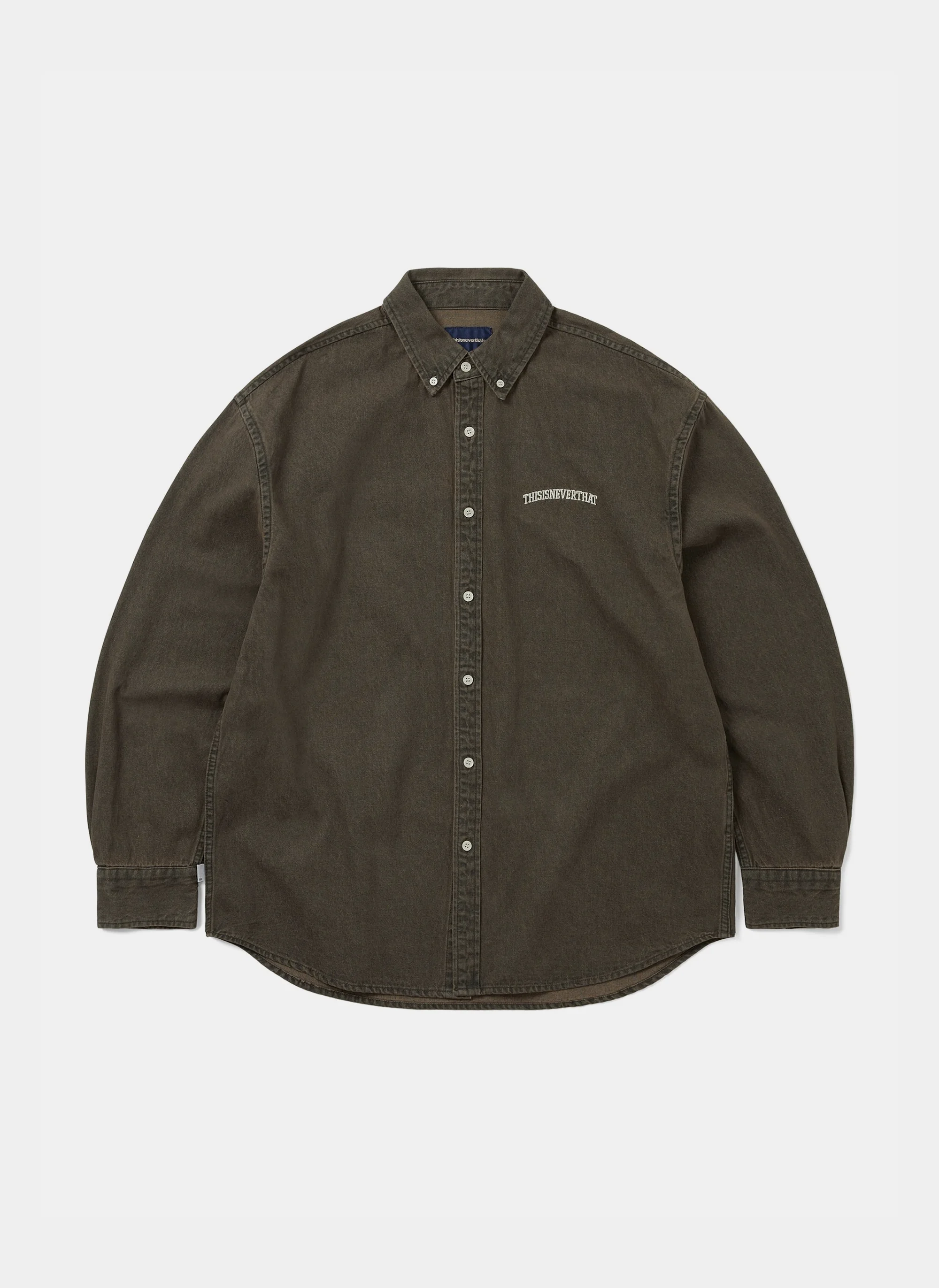 Рубашка TNT Washed Denim Shirt Brown