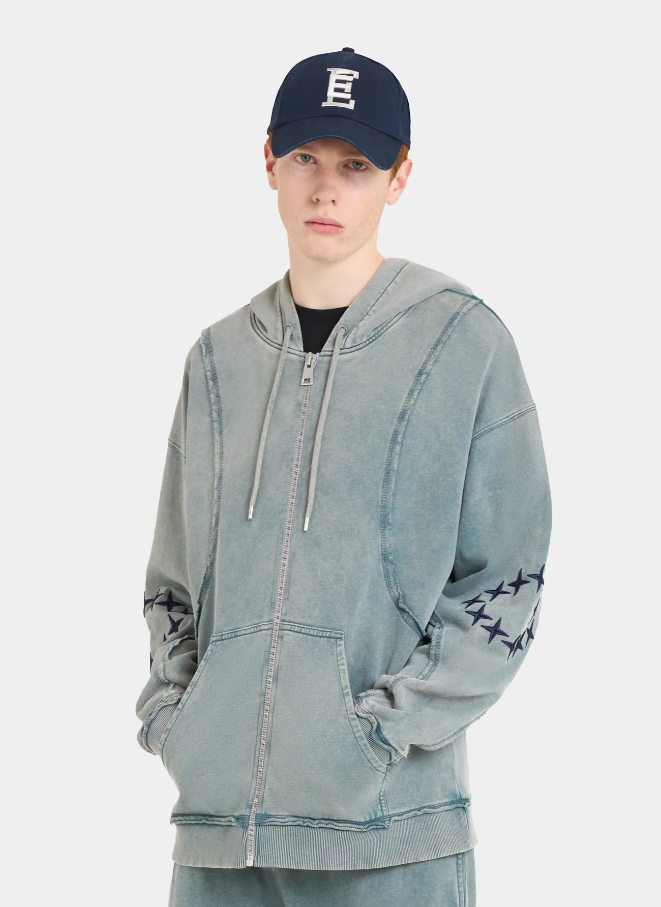 Худи на молнии Zip Hoody Raw Edges