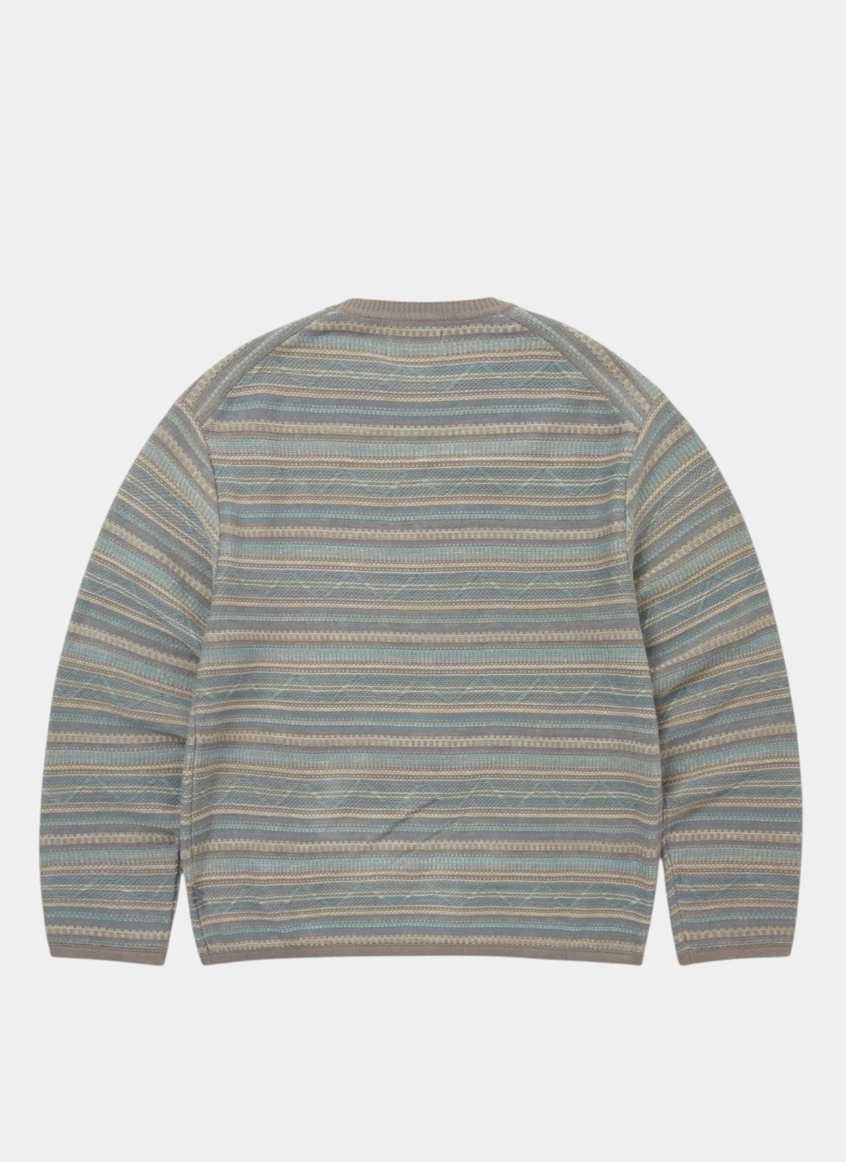 Свитер Pattern Knit Crew Slate