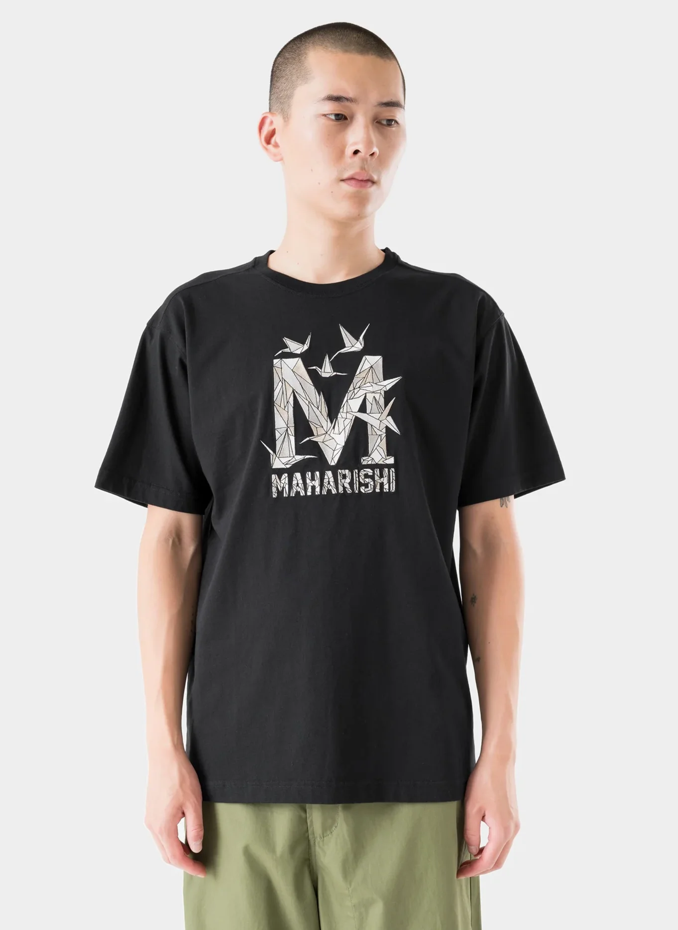 Футболка Origami Crane M S/S T-Shirt  Black