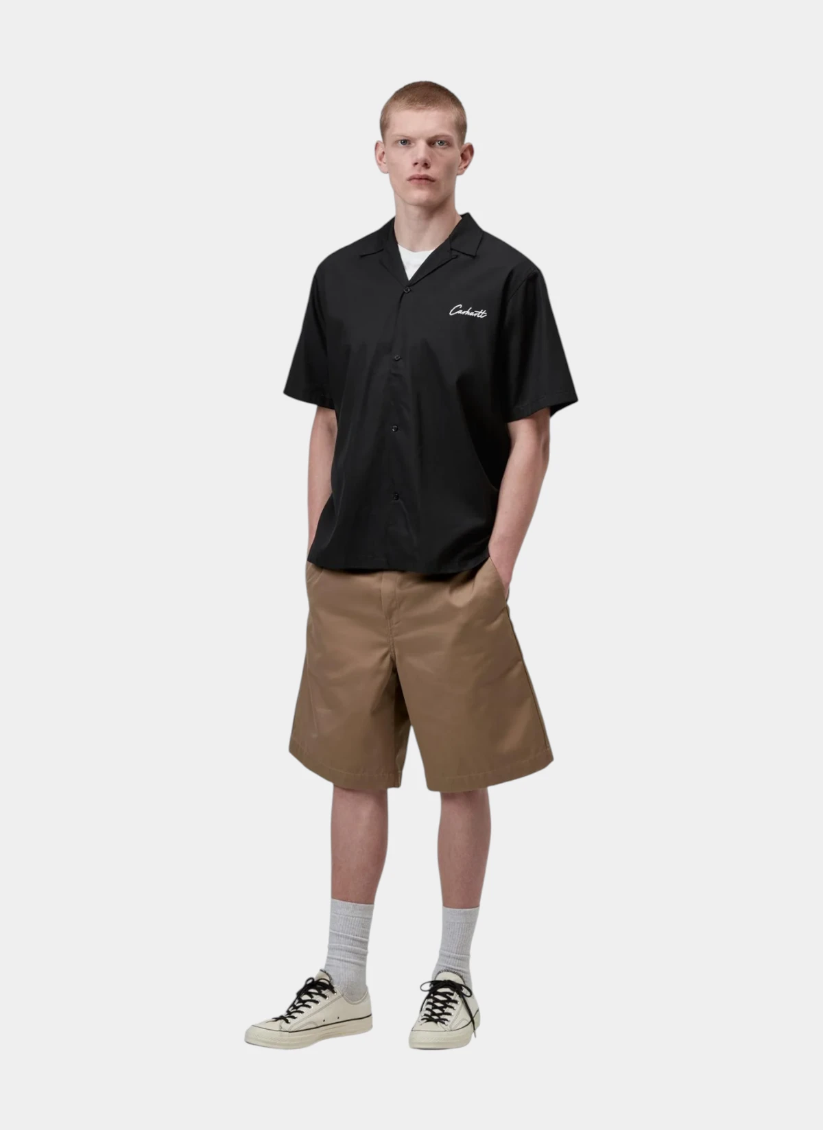 Рубашка S/S Delray Shirt Black / White