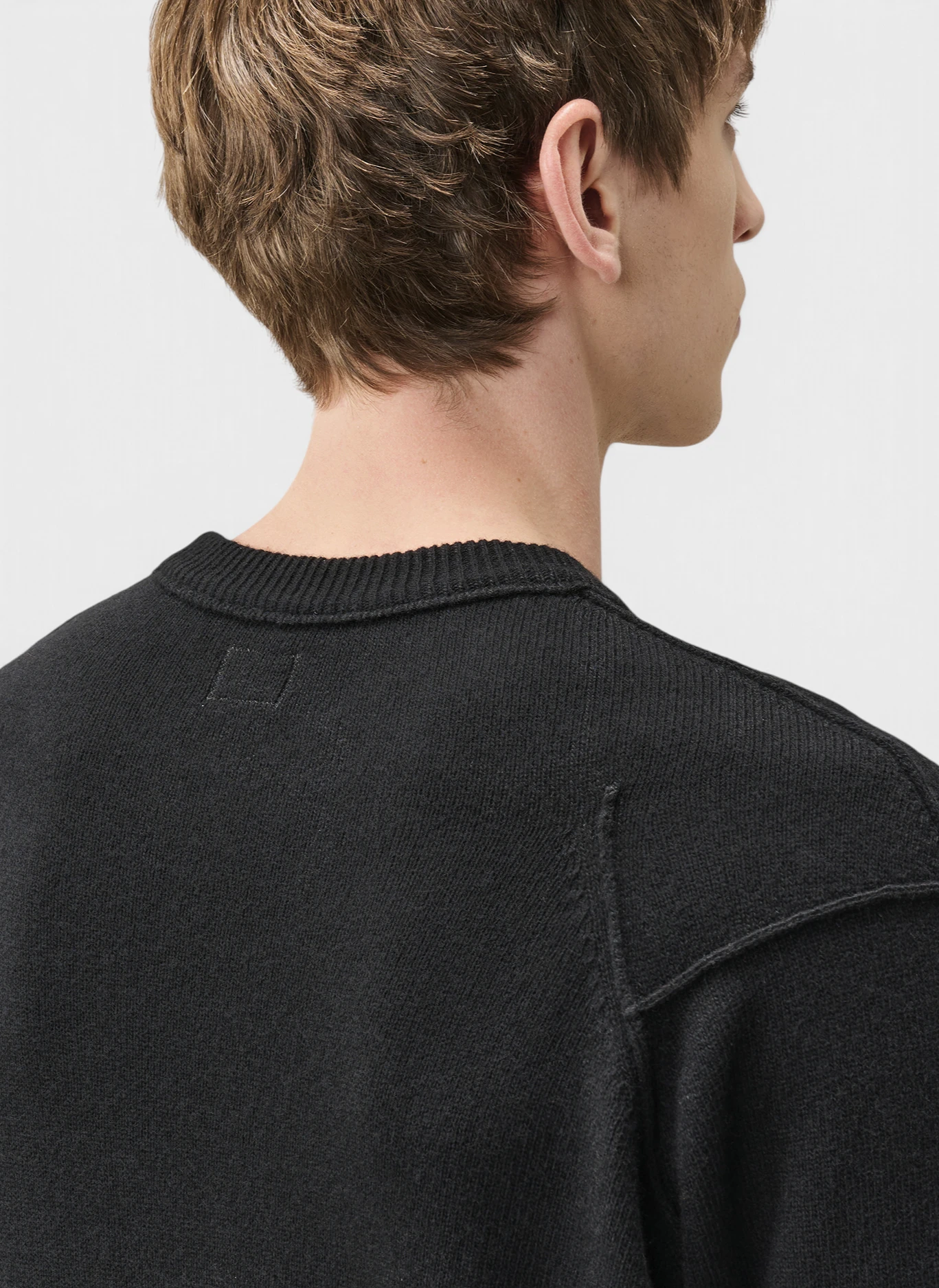 Свитер Lambswool Grs Crewneck Lens Sweater Black