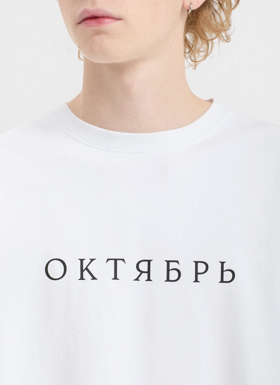 Лонгслив OG Logo LS Tee White