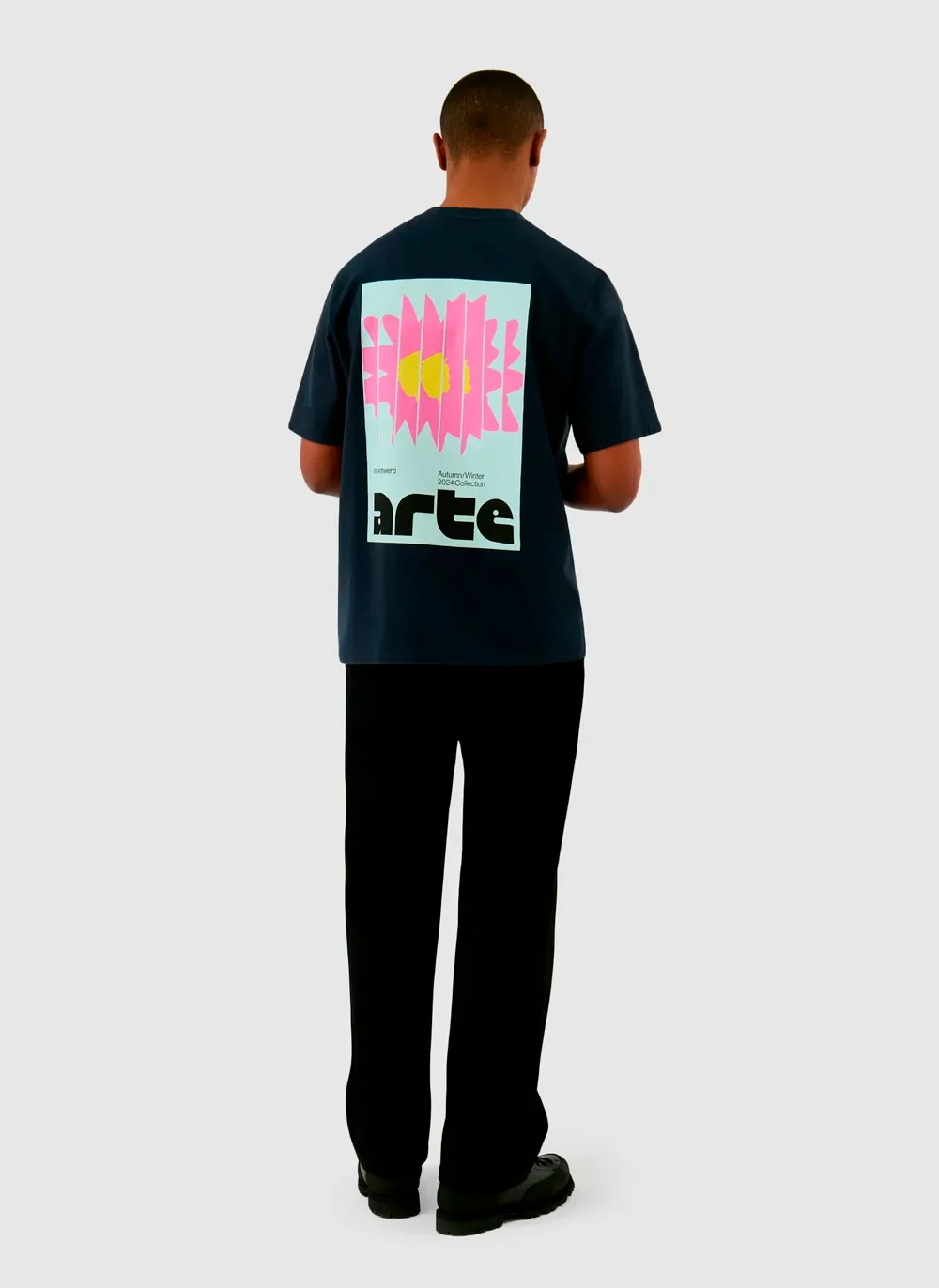 Футболка ‘Flower Poster T-shirt’ Navy