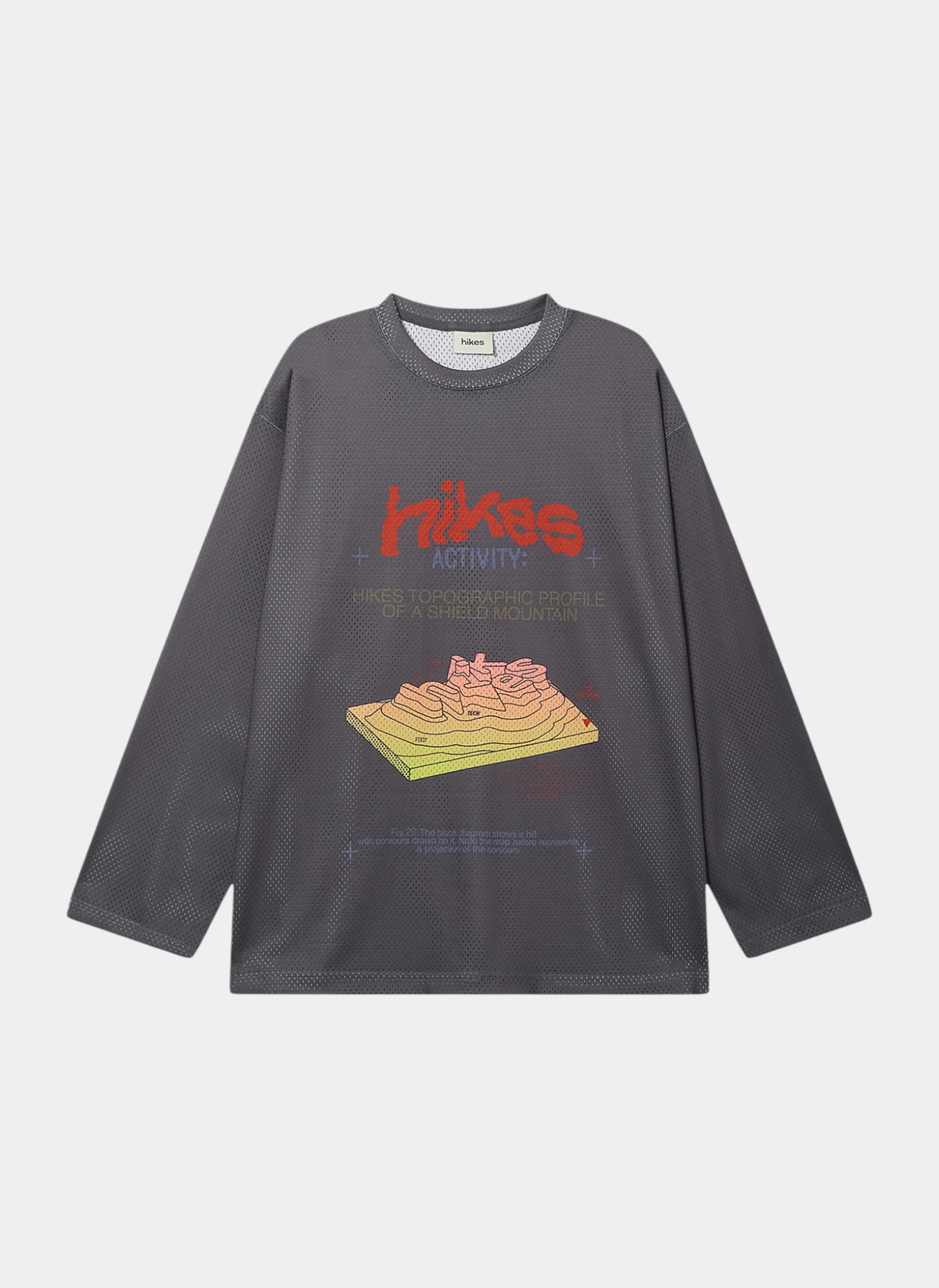 Лонгслив Geo Layers LS Tee Grey