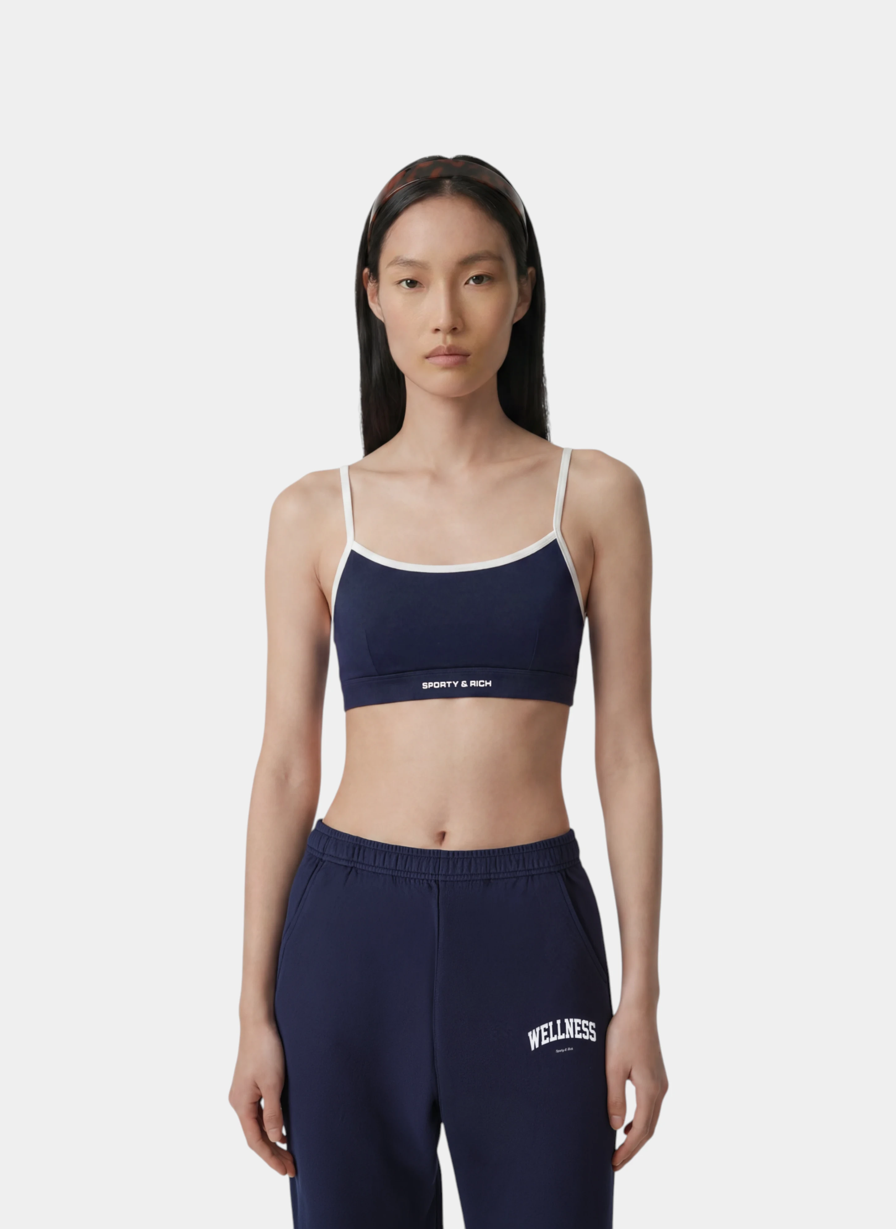 Топ Bold Logo Athletic Bra Dark Navy/White