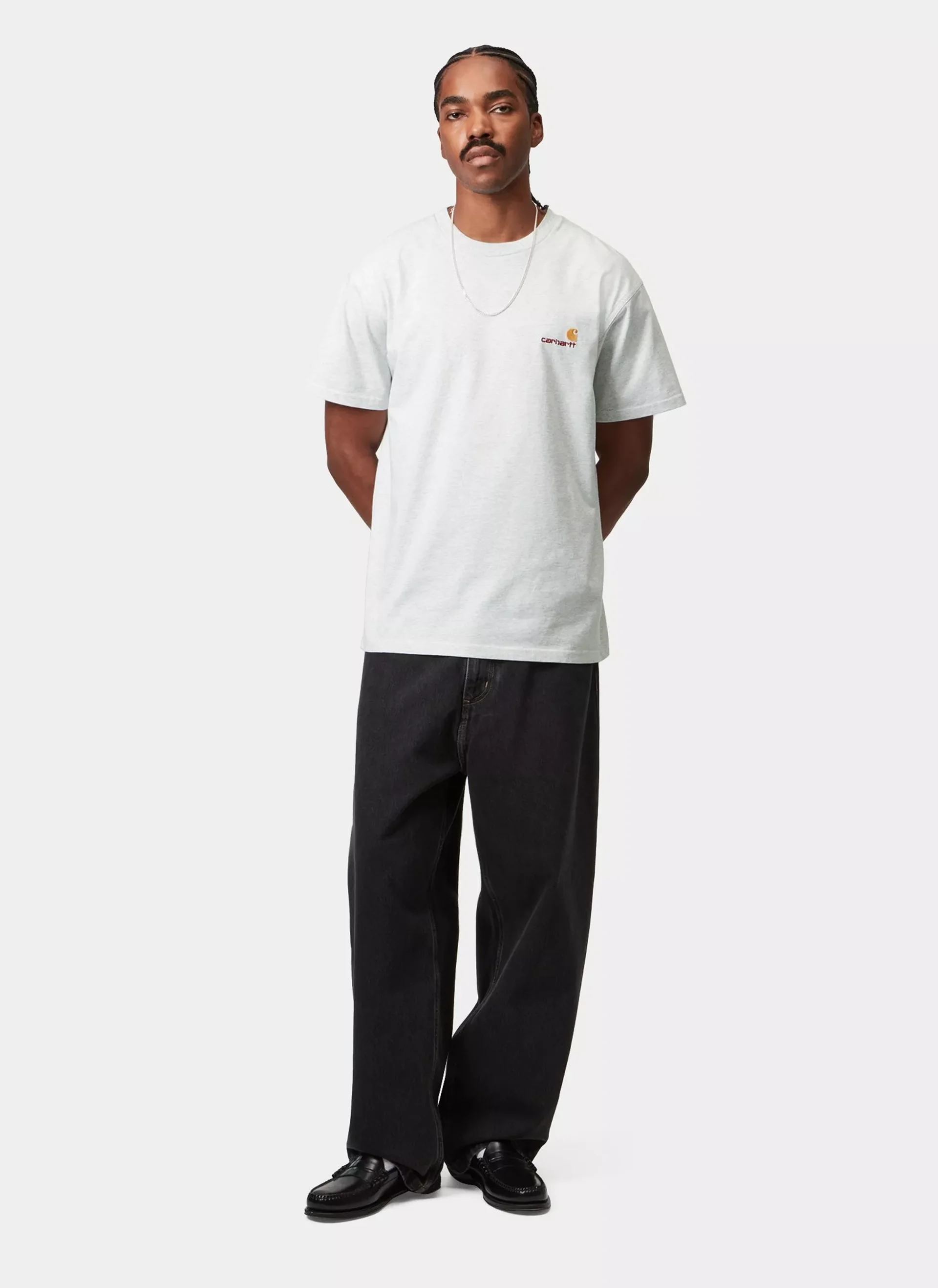 Футболка S/S American Script T-Shirt Ash Heather