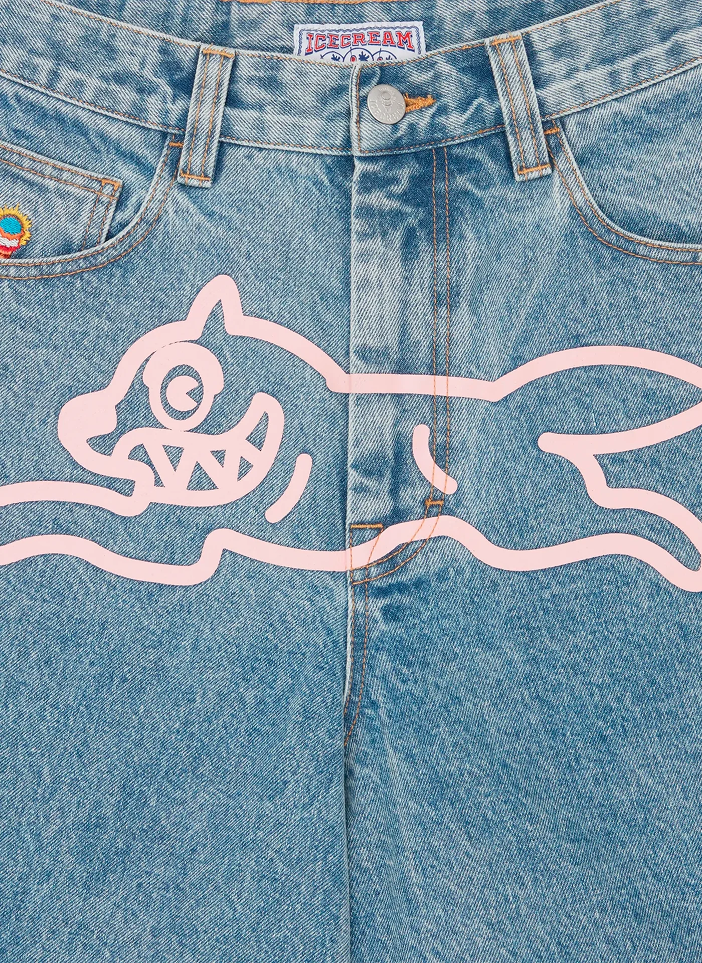 Джинсы Running Dog Triple Scoop Denim Pants Heavy Wash Blue