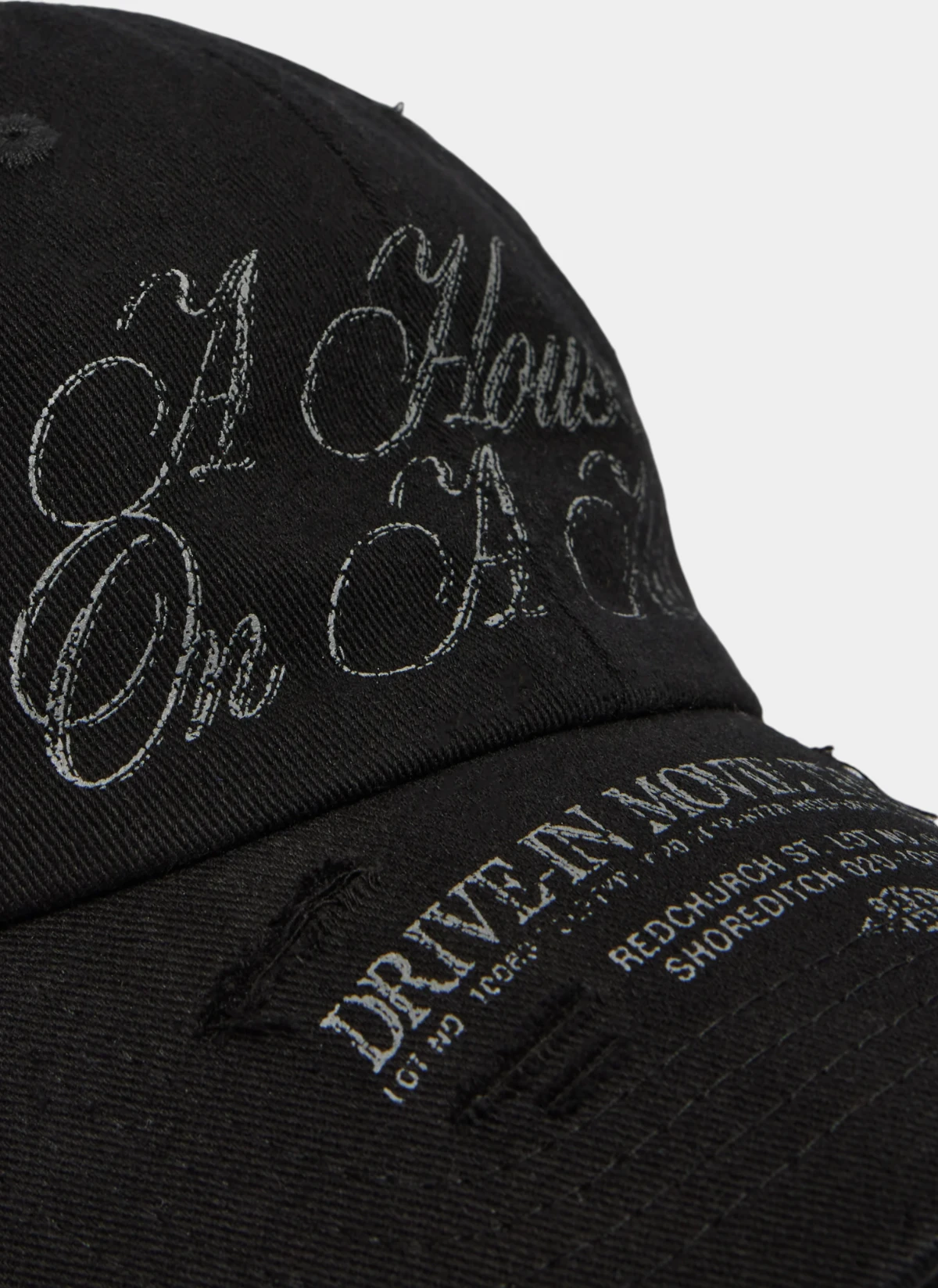Кепка Theatre Dad Cap Washed Black