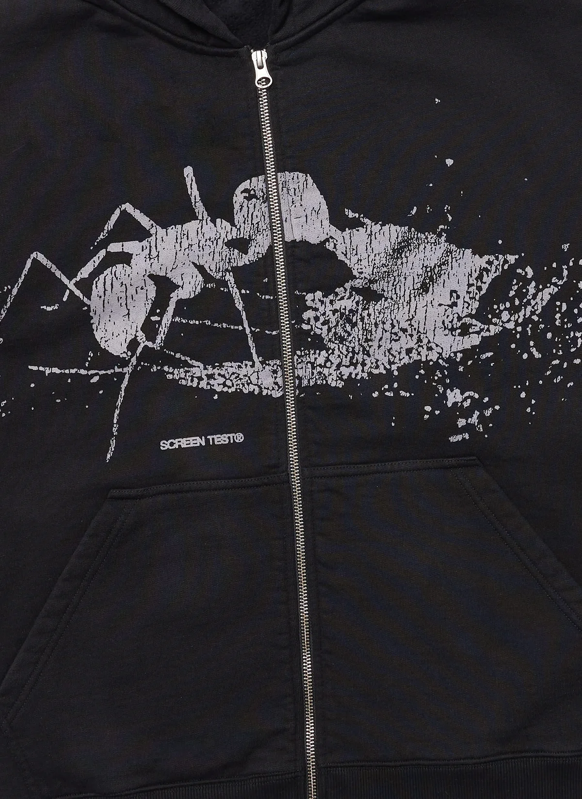 Худи на молнии Ant Zip Up Hoodie Black