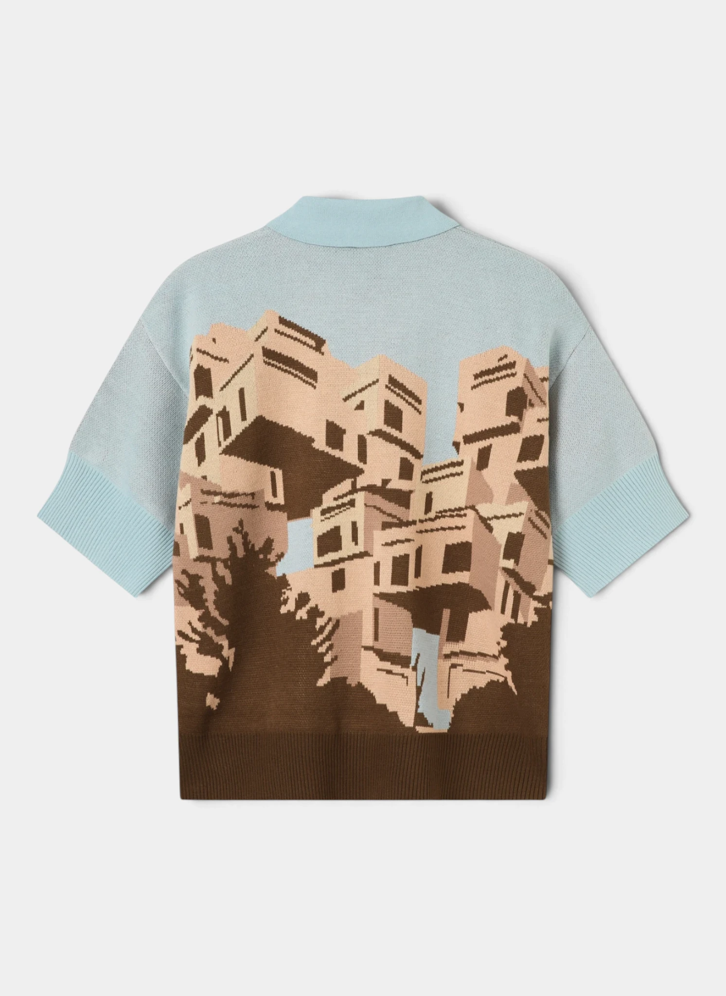 Поло The Apartments Knitted Polo Blue