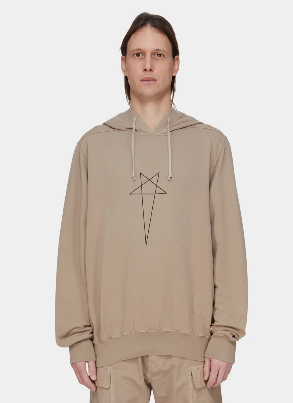 Худи Oversized Hoodie Pearl / Black