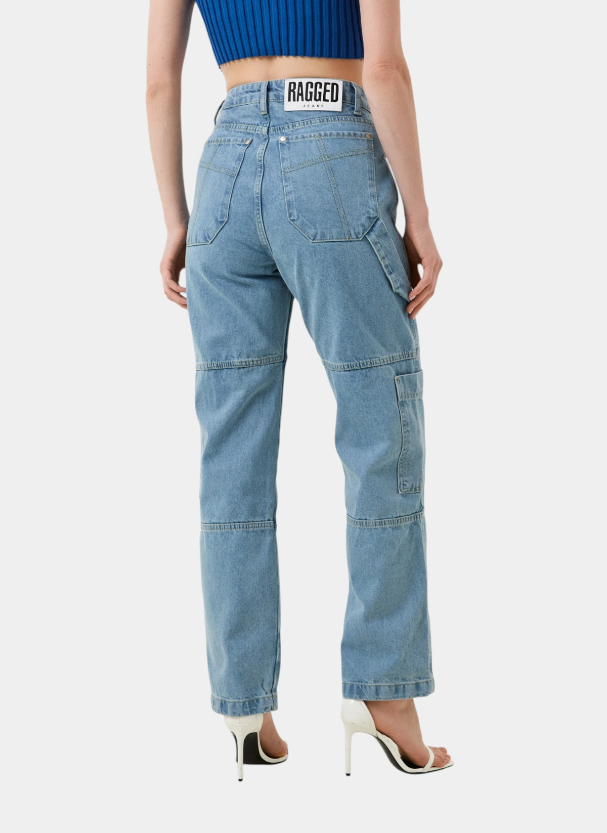 Джинсы женские ‘Straight Combat’ Light Blue