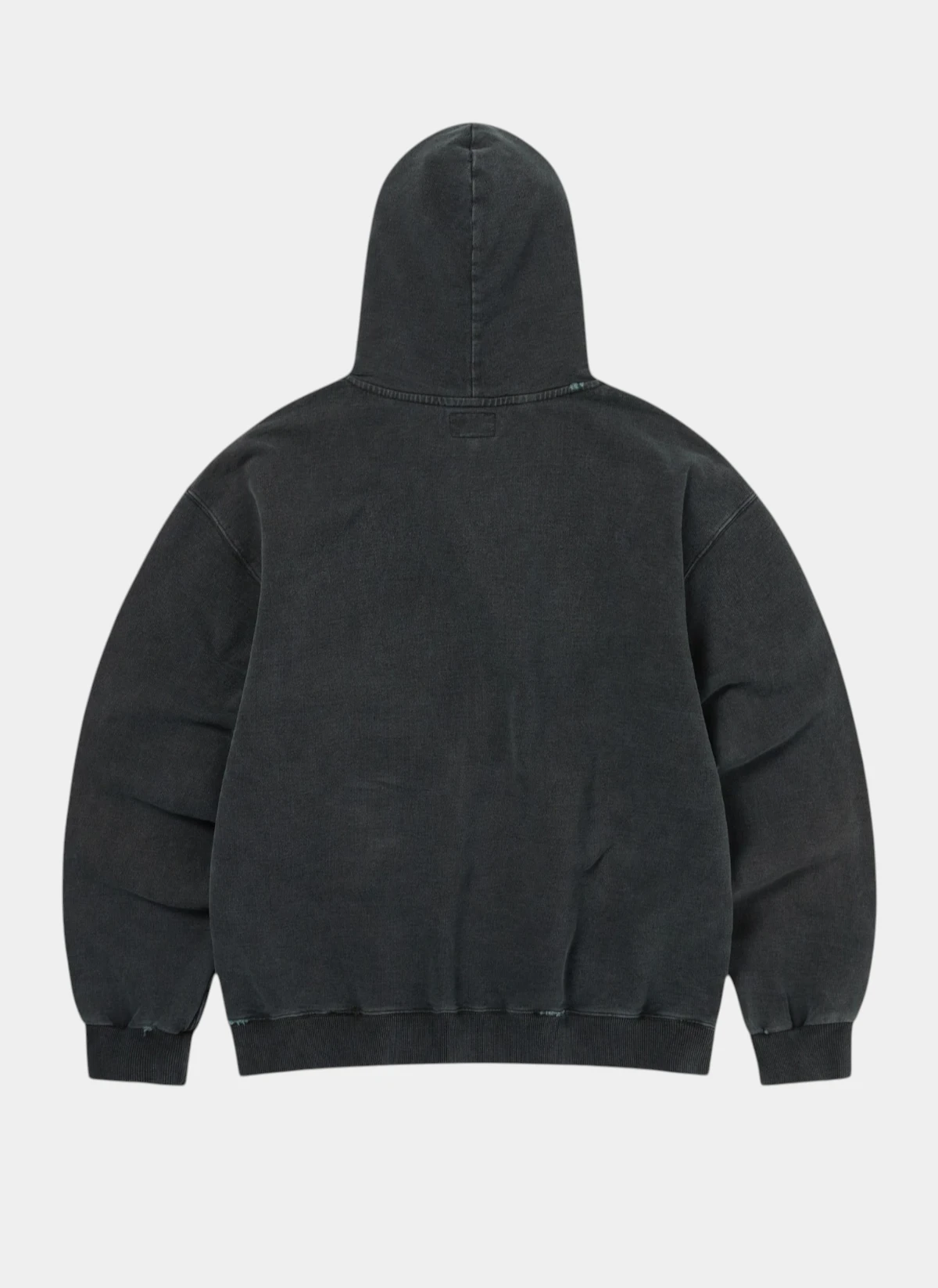 Худи на молнии Damaged Zip Up Hoodie Faded Black